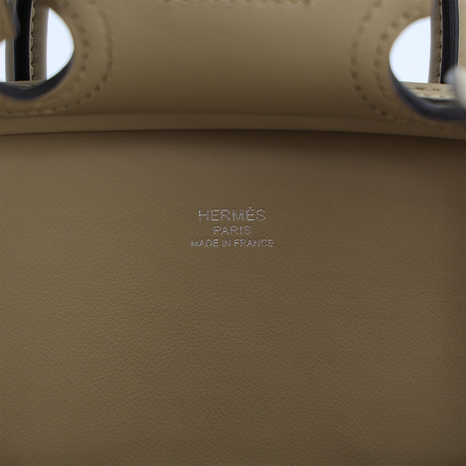 Brand New ( Rank N ) HERMÈS Limited Edition Birkin Cargo 25 Beige Marfa (8Q) Poussiere (1C) Swift Canvas Palladium hardware K (2025) - 13