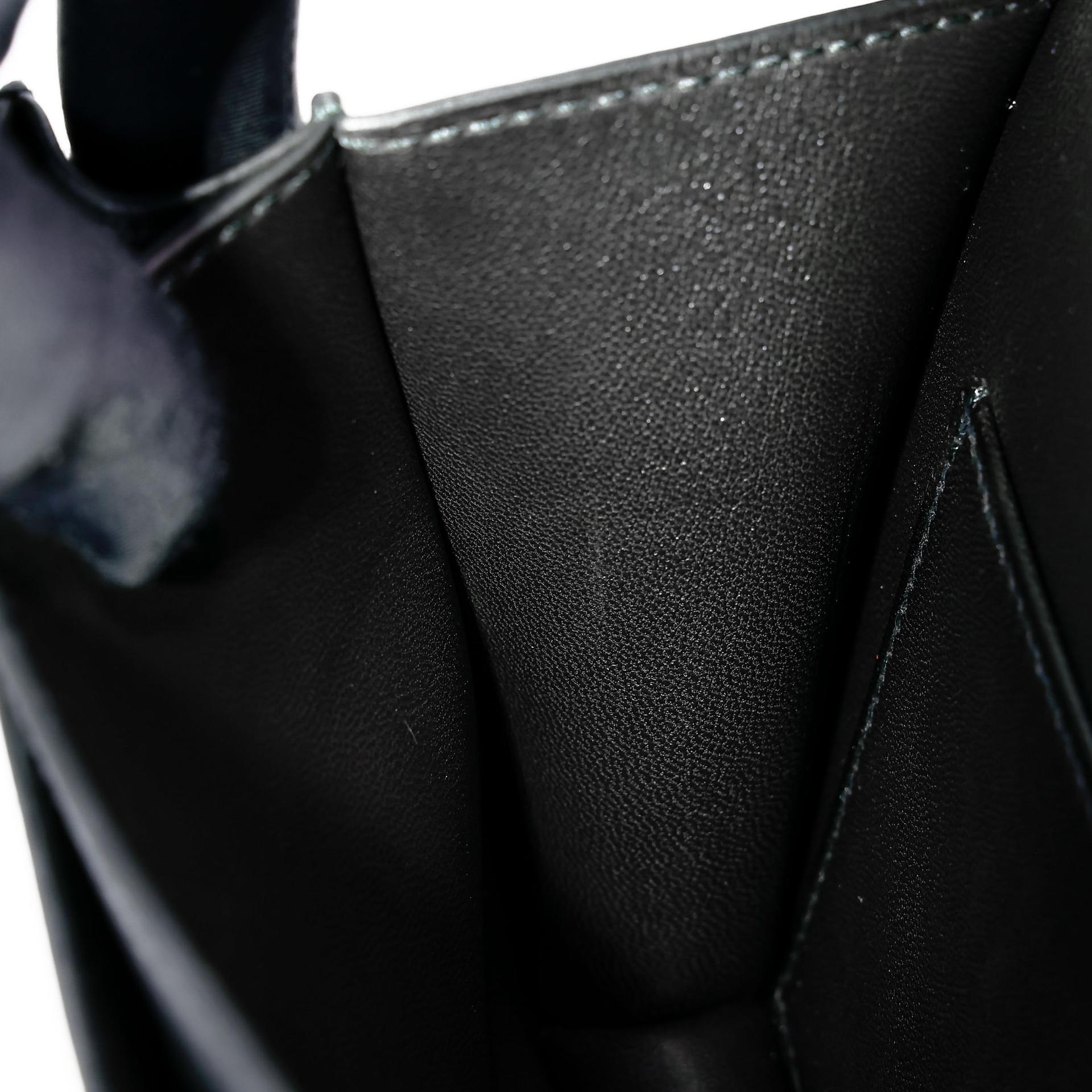 Very Good ( Rank A) HERMÈS Limited Edition Constance Mini Studio Noir (89) Monsieur Palladium hardware Z (2021) - 24