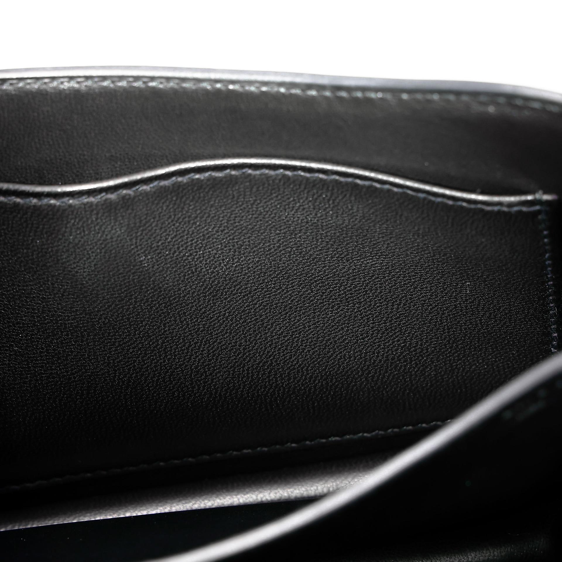 Very Good ( Rank A) HERMÈS Limited Edition Constance Mini Studio Noir (89) Monsieur Palladium hardware Z (2021) - 26