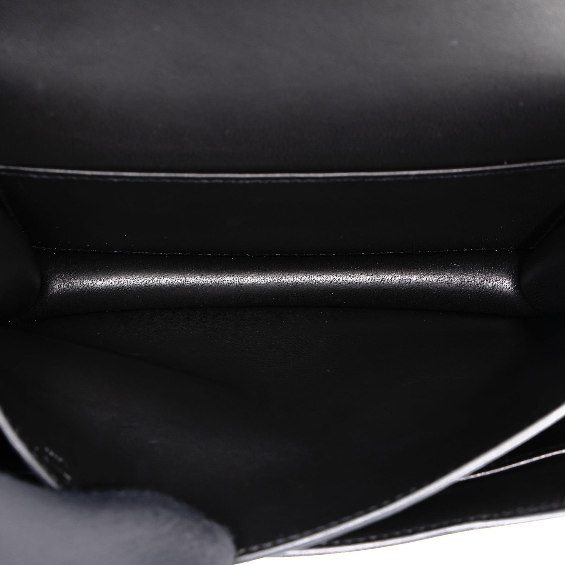 Very Good ( Rank A) HERMÈS Limited Edition Constance Mini Studio Noir (89) Monsieur Palladium hardware Z (2021) - 28
