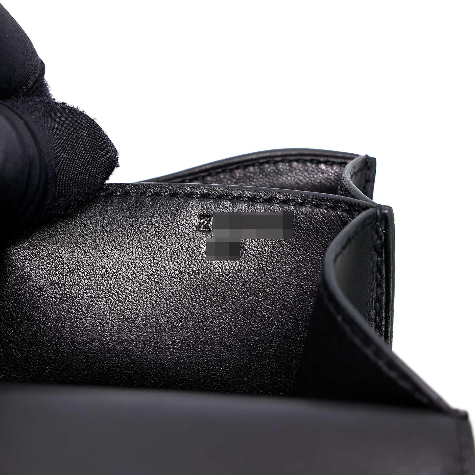 Very Good ( Rank A) HERMÈS Limited Edition Constance Mini Studio Noir (89) Monsieur Palladium hardware Z (2021) - 19