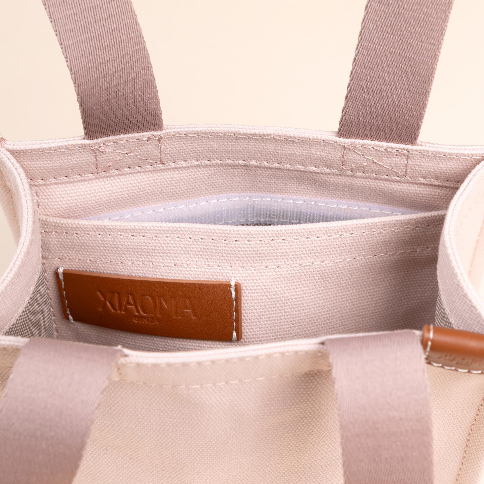 Brand New ( Rank N ) XIAOMA Travel Delight Mini Shopper Tote Smokey Purple Canvas - 6
