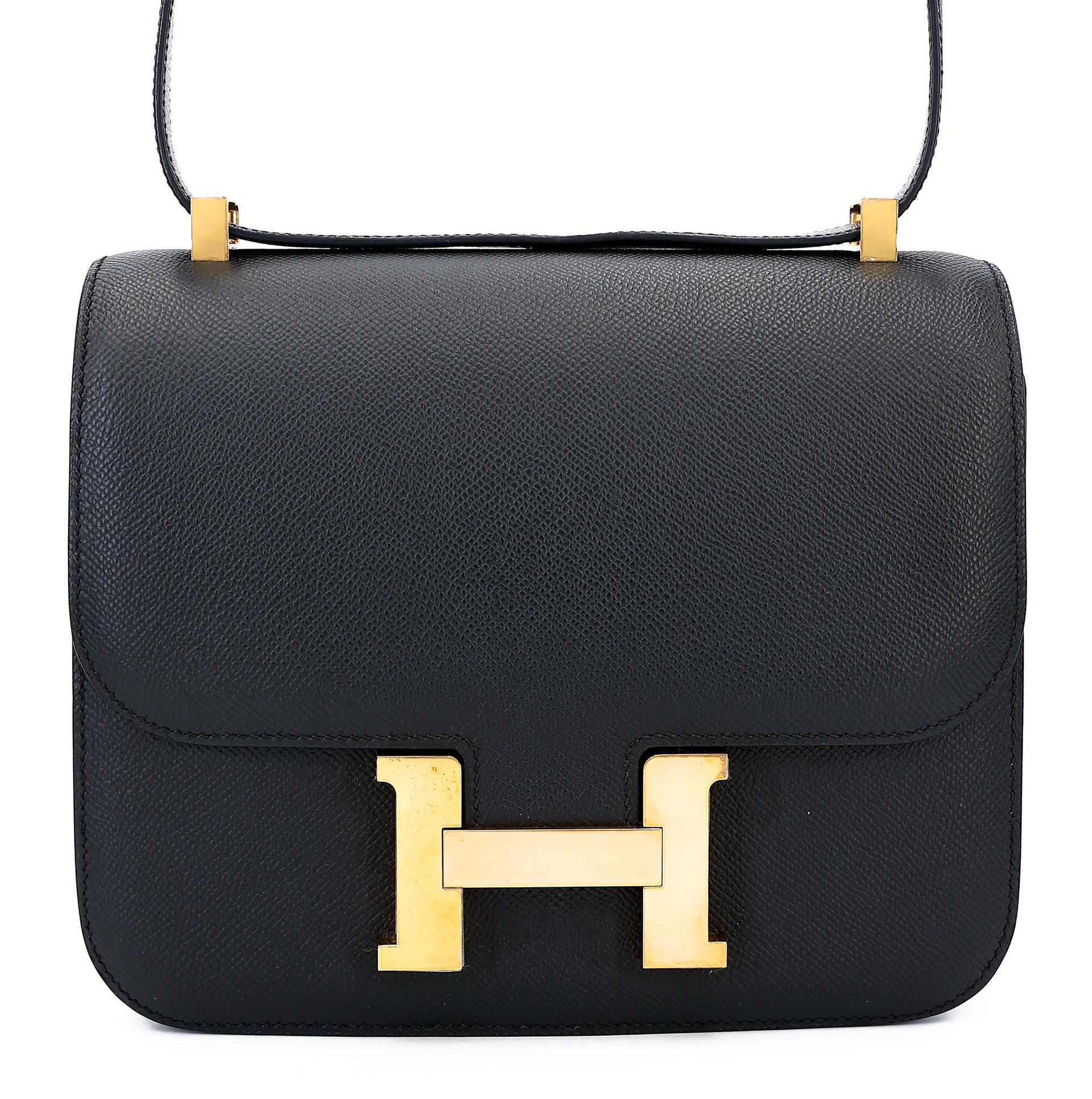 ランク A HERMÈS エルメス コンスタンス24 ブラック (89) エプソン ゴールド金具 A刻印 (2017) - 1