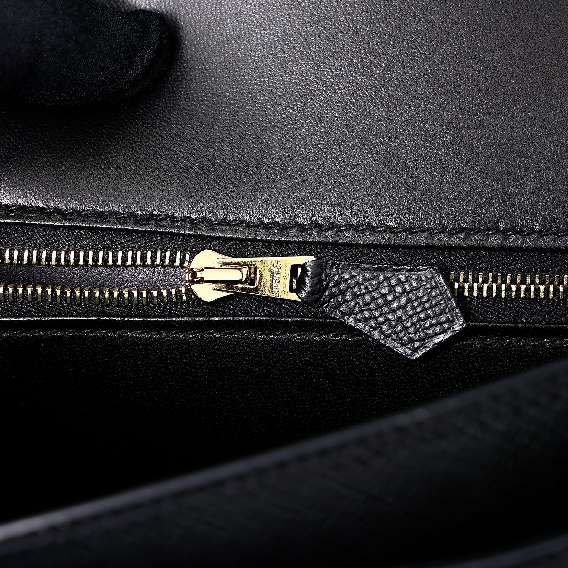 ランク A HERMÈS エルメス コンスタンス24 ブラック (89) エプソン ゴールド金具 A刻印 (2017) - 23