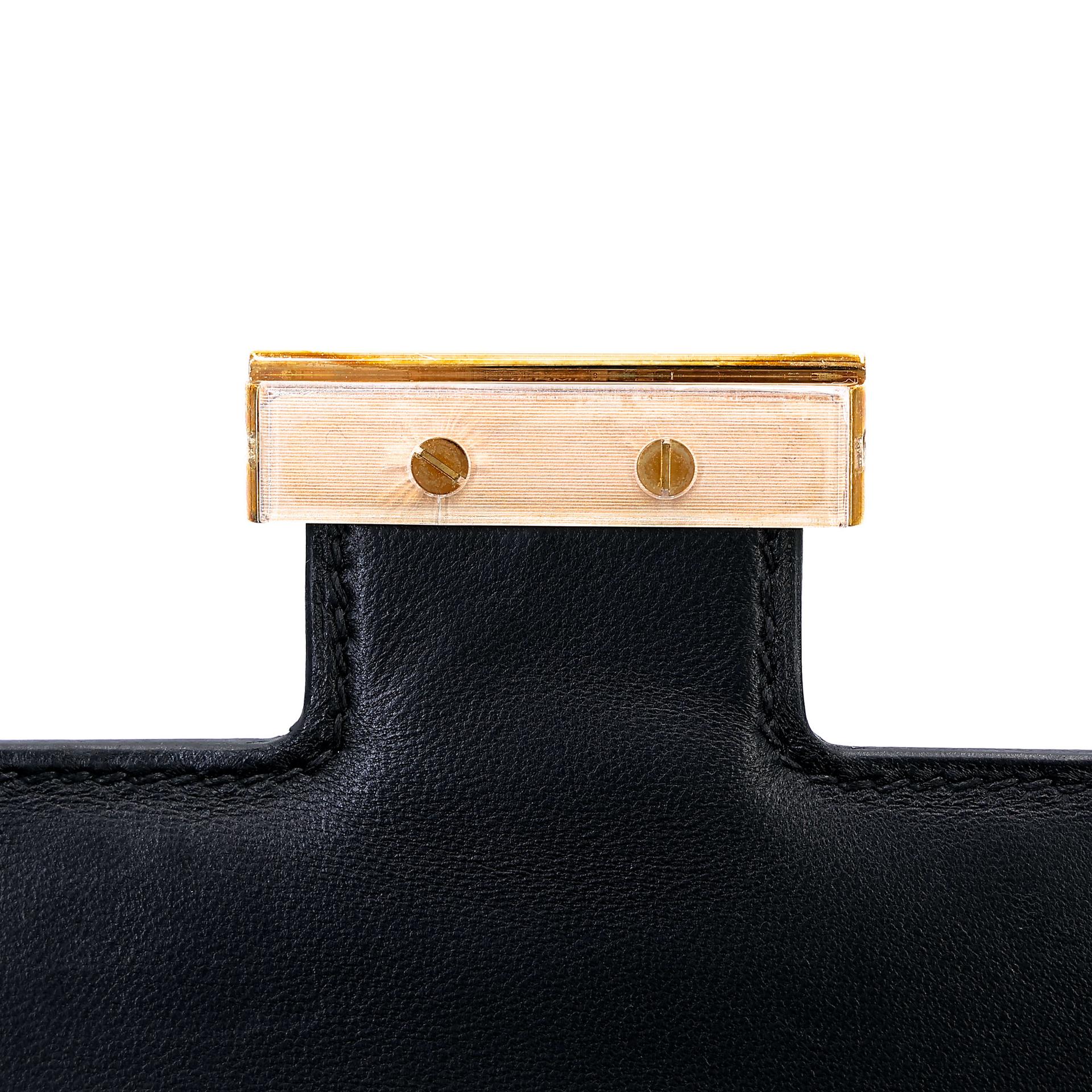 ランク A HERMÈS エルメス コンスタンス24 ブラック (89) エプソン ゴールド金具 A刻印 (2017) - 18