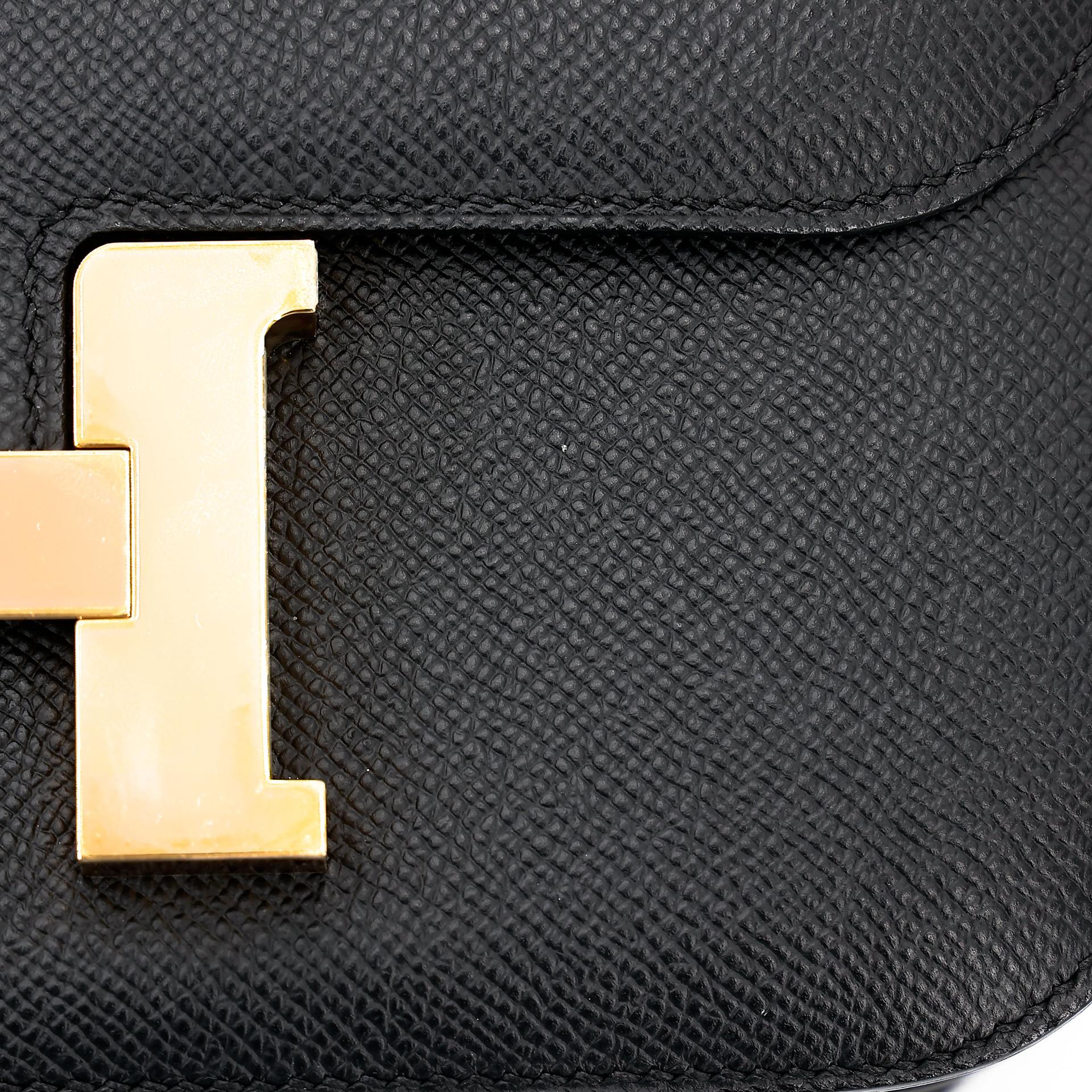 ランク A HERMÈS エルメス コンスタンス24 ブラック (89) エプソン ゴールド金具 A刻印 (2017) - 8