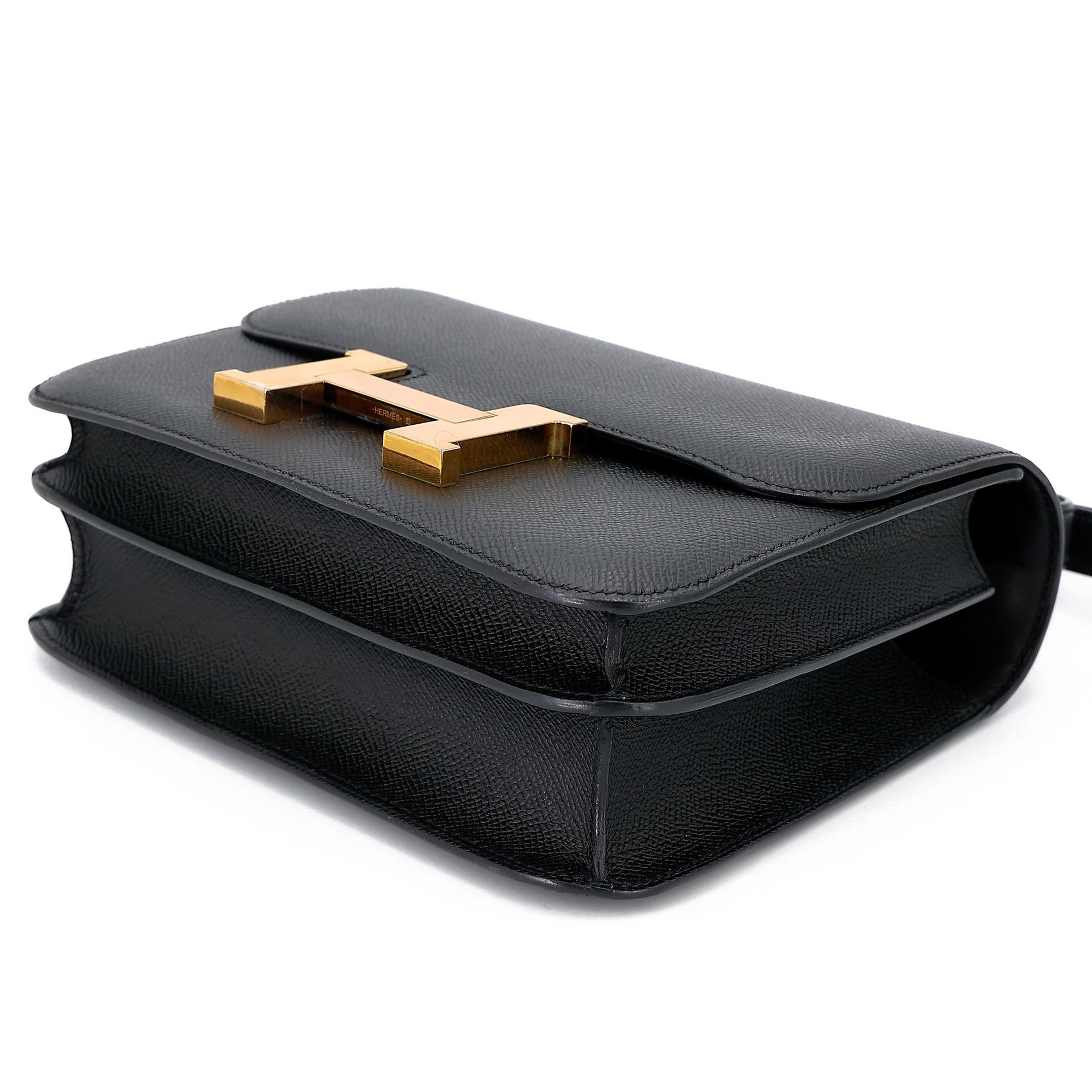ランク A HERMÈS エルメス コンスタンス24 ブラック (89) エプソン ゴールド金具 A刻印 (2017) - 4