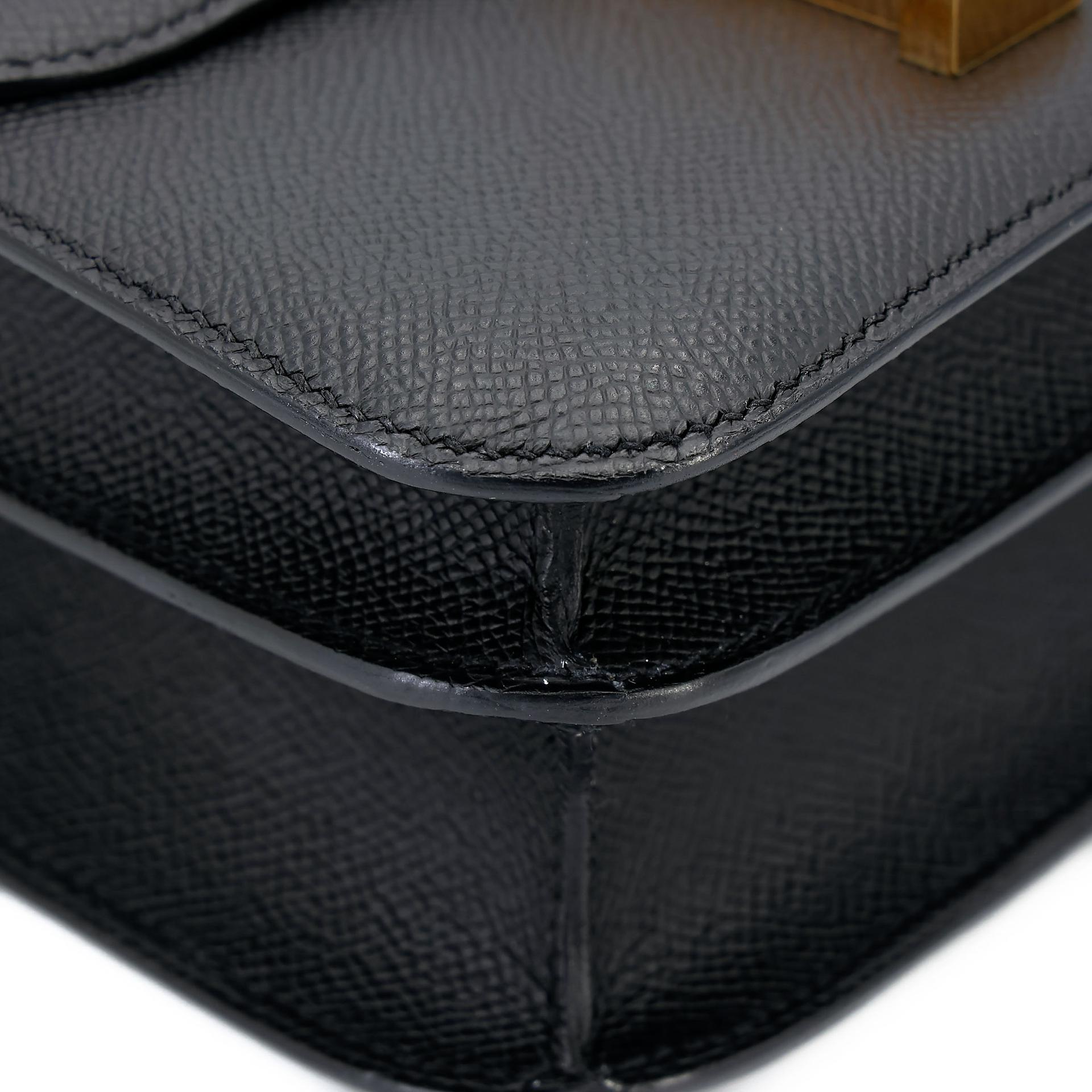 ランク A HERMÈS エルメス コンスタンス24 ブラック (89) エプソン ゴールド金具 A刻印 (2017) - 11