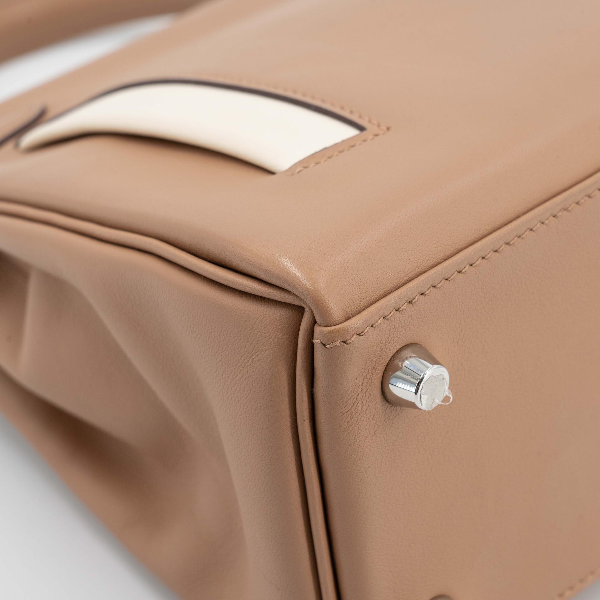 Very Good ( Rank A) HERMÈS Limited Edition Kelly 25 Colormatic Chai (0M) Lime (9R) Bleu Brume (T0) Cassis (N5) Nata (I2) Swift Palladium hardware B (2023) - 11
