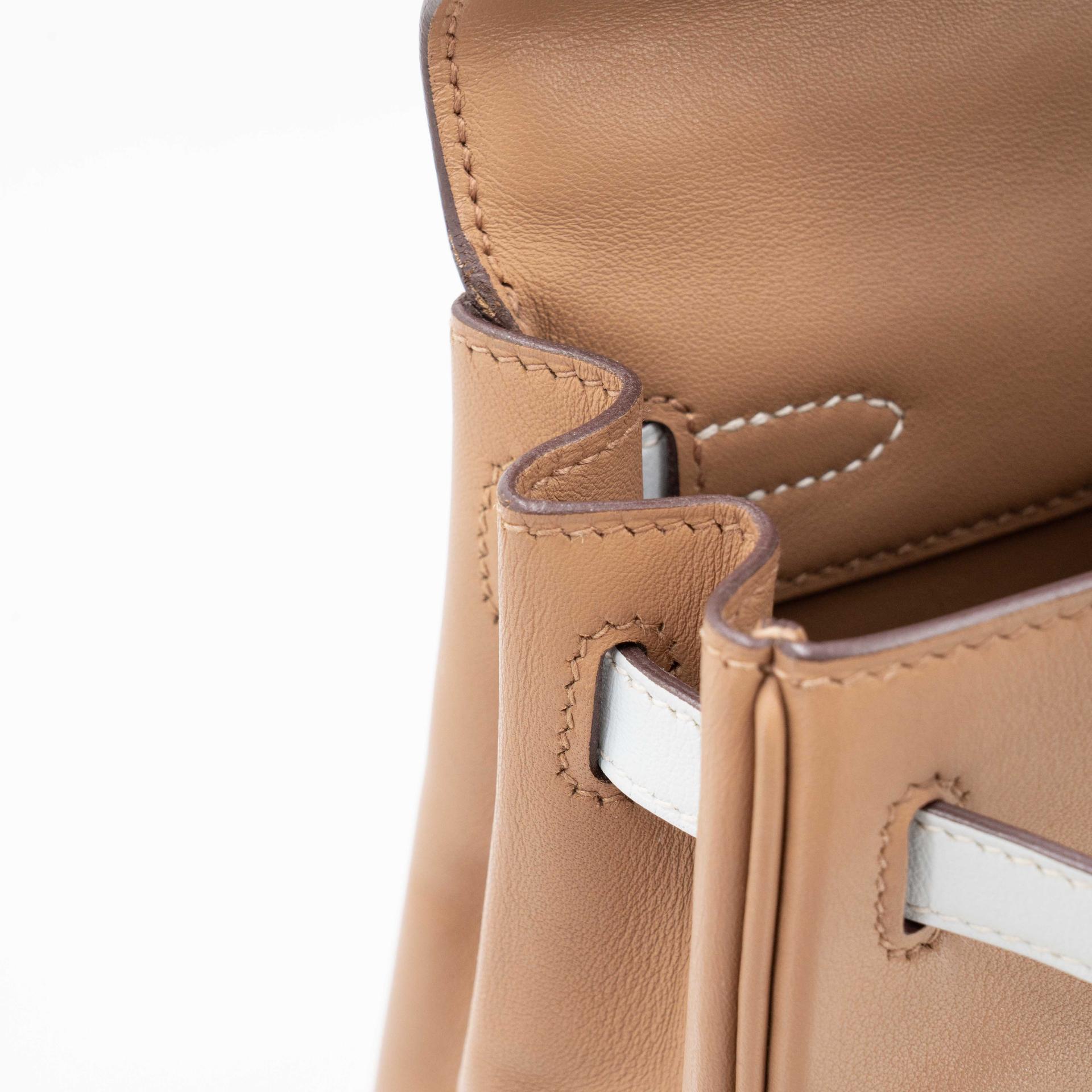 Very Good ( Rank A) HERMÈS Limited Edition Kelly 25 Colormatic Chai (0M) Lime (9R) Bleu Brume (T0) Cassis (N5) Nata (I2) Swift Palladium hardware B (2023) - 21