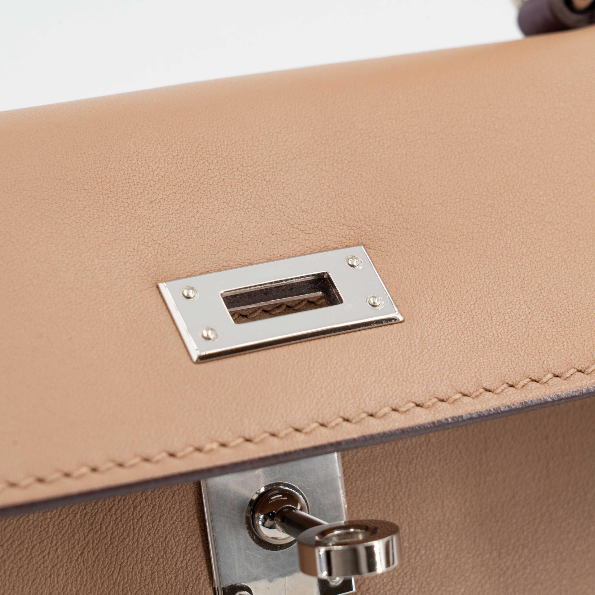 Very Good ( Rank A) HERMÈS Limited Edition Kelly 25 Colormatic Chai (0M) Lime (9R) Bleu Brume (T0) Cassis (N5) Nata (I2) Swift Palladium hardware B (2023) - 18