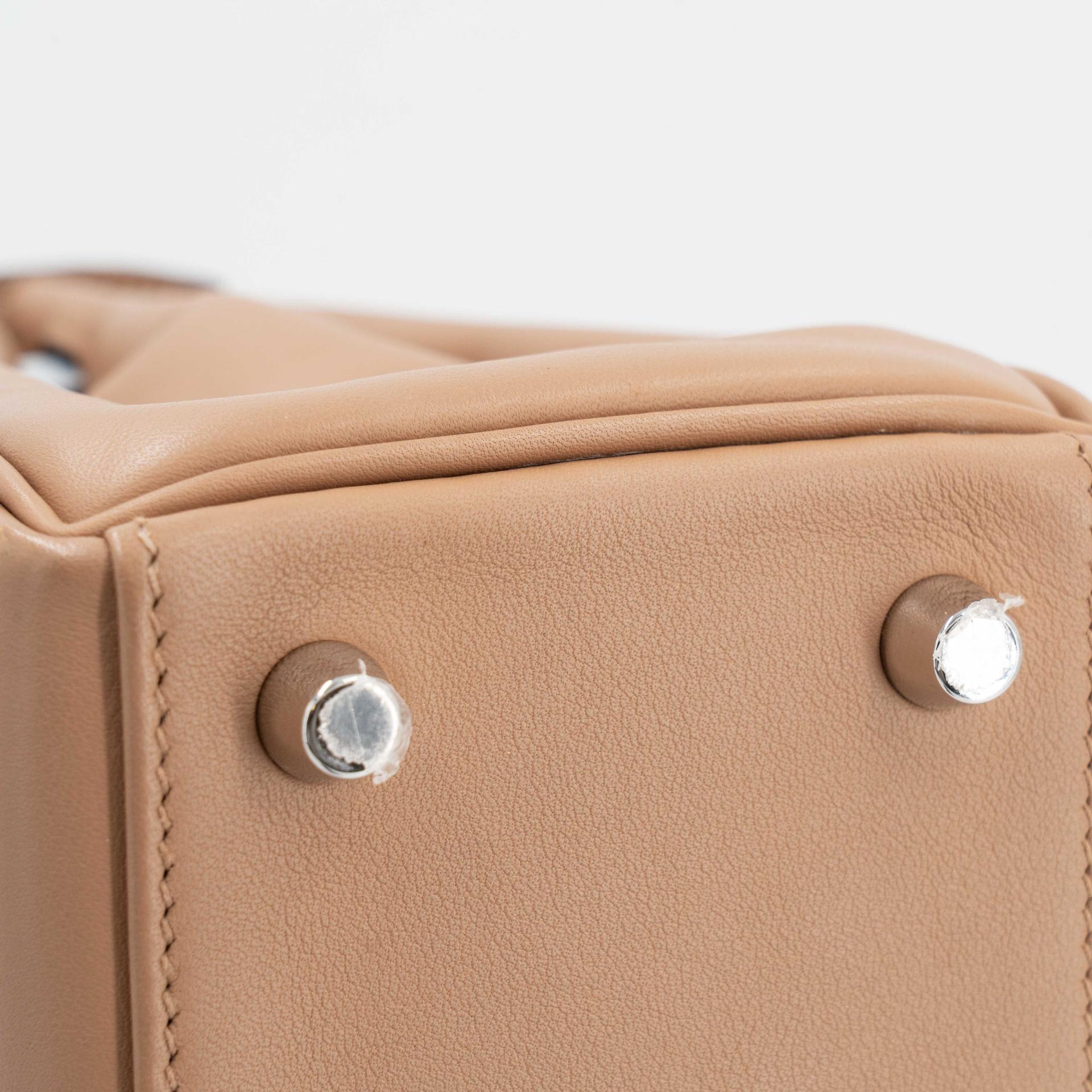 Very Good ( Rank A) HERMÈS Limited Edition Kelly 25 Colormatic Chai (0M) Lime (9R) Bleu Brume (T0) Cassis (N5) Nata (I2) Swift Palladium hardware B (2023) - 13