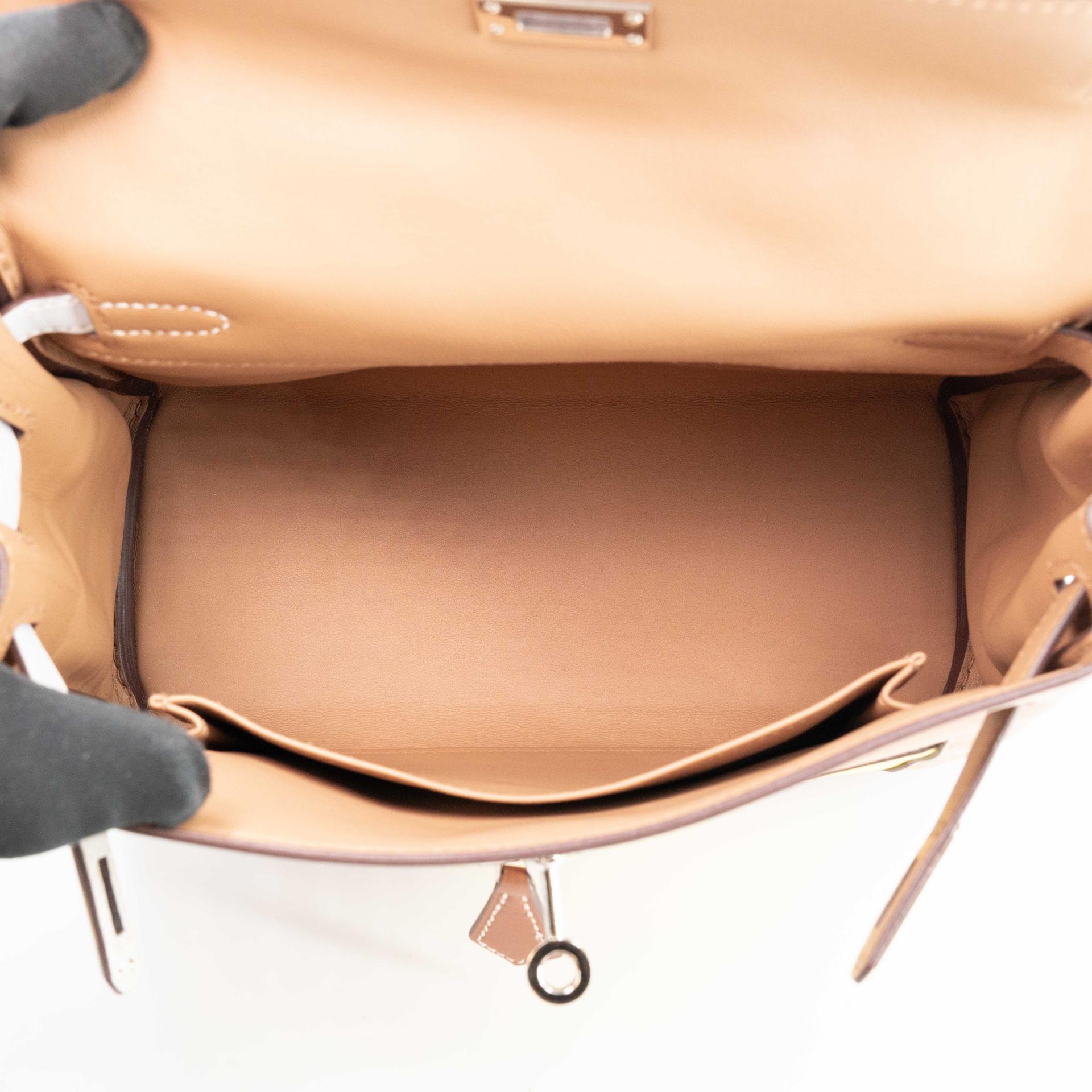 Very Good ( Rank A) HERMÈS Limited Edition Kelly 25 Colormatic Chai (0M) Lime (9R) Bleu Brume (T0) Cassis (N5) Nata (I2) Swift Palladium hardware B (2023) - 22