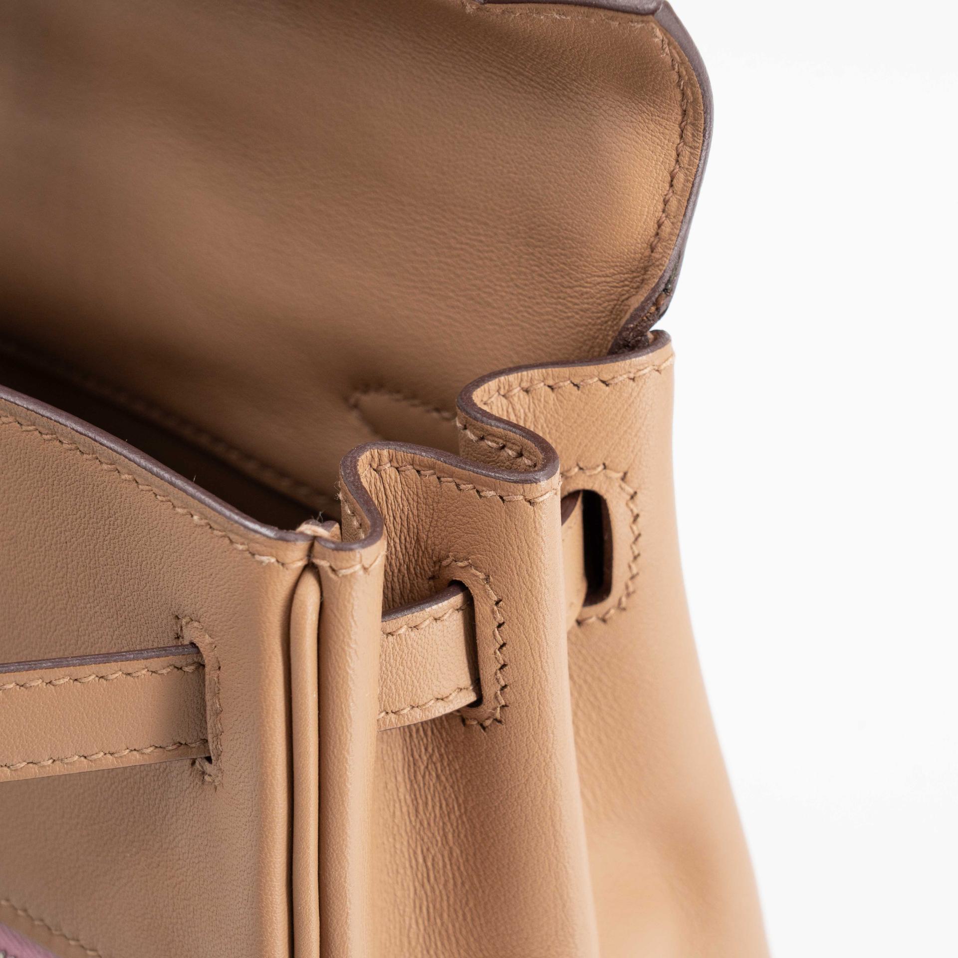 Very Good ( Rank A) HERMÈS Limited Edition Kelly 25 Colormatic Chai (0M) Lime (9R) Bleu Brume (T0) Cassis (N5) Nata (I2) Swift Palladium hardware B (2023) - 20