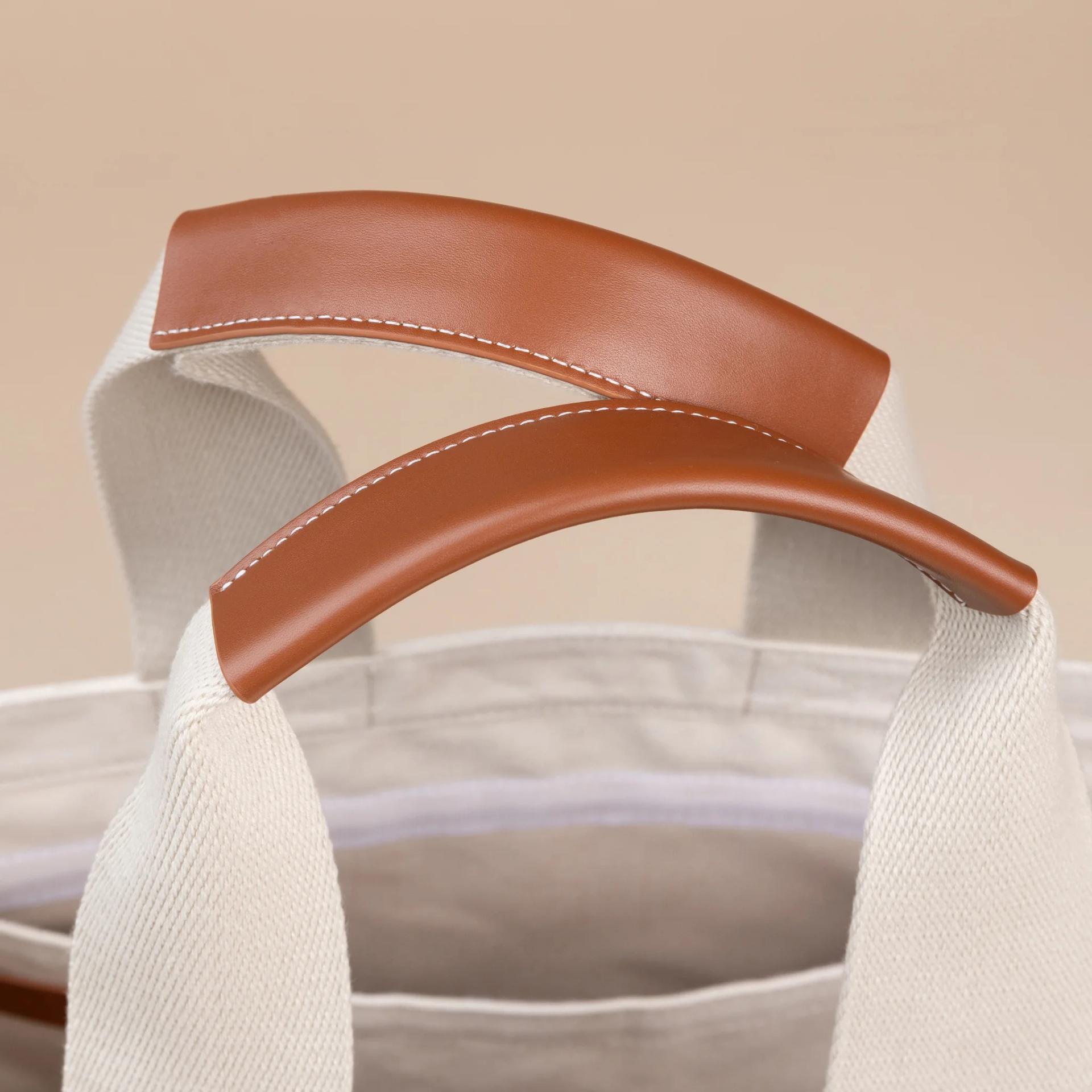 Brand New ( Rank N ) XIAOMA Travel Delight L Shopper Tote Beige Canvas - 5