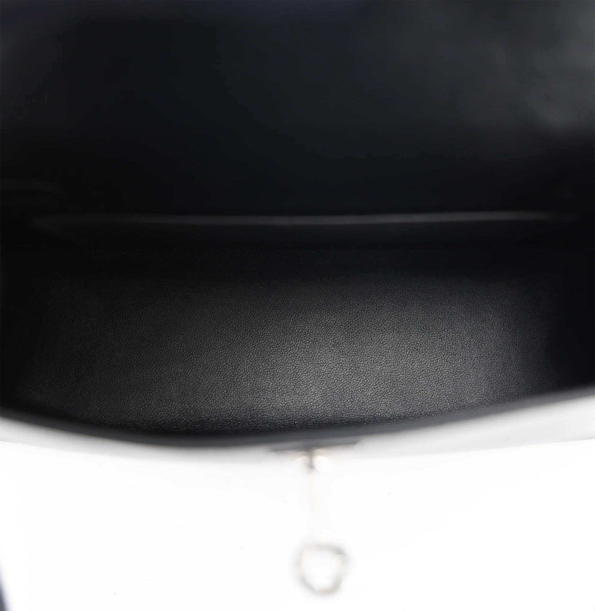 Brand New ( Rank N ) HERMÈS Mini Kelly II Noir (89) Box-calf Palladium hardware K (2025) - 11