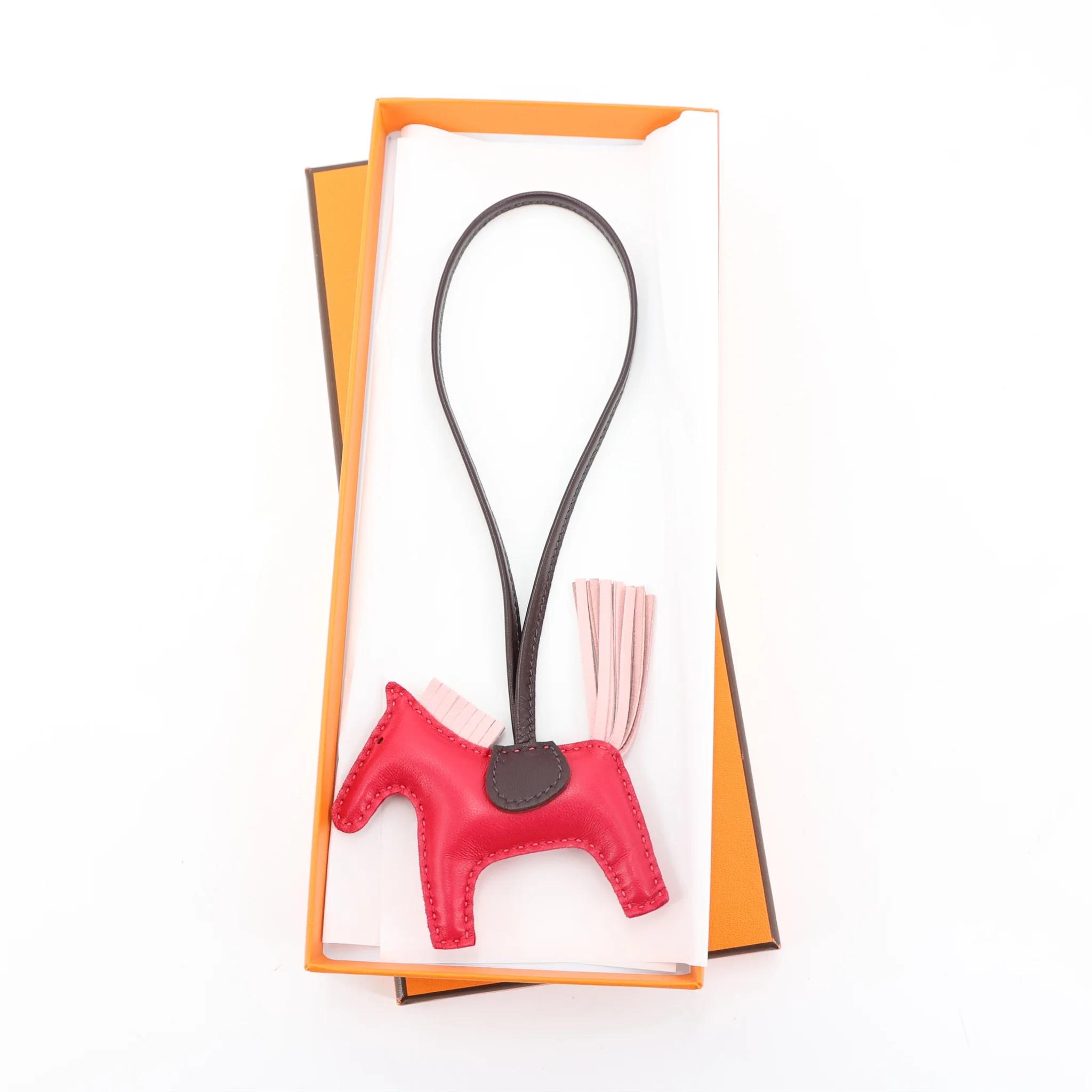 Unused ( Rank NS ) HERMÈS Rodeo PM Framboise (90) Rouge Sellier (0G) Rose Sakura (3Q) Swift U (2022) - 6