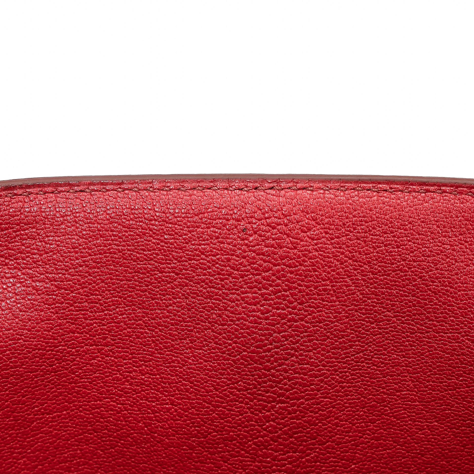Good ( Rank AB) HERMÈS Birkin 30 Rouge Vif (53) Togo Palladium hardware Square Q (2013) - 23