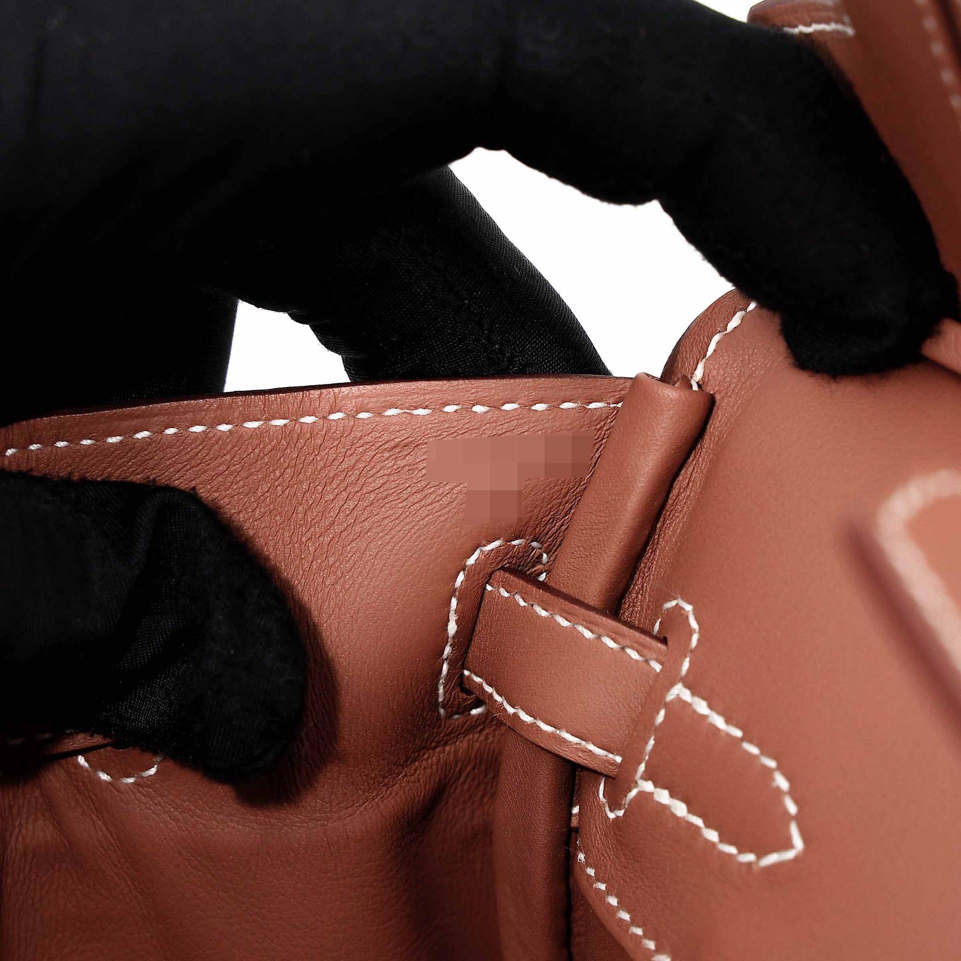 Unused ( Rank NS ) HERMÈS Birkin 25 Gold (37) Swift Toile H canvas Palladium hardware W (2024) - 14