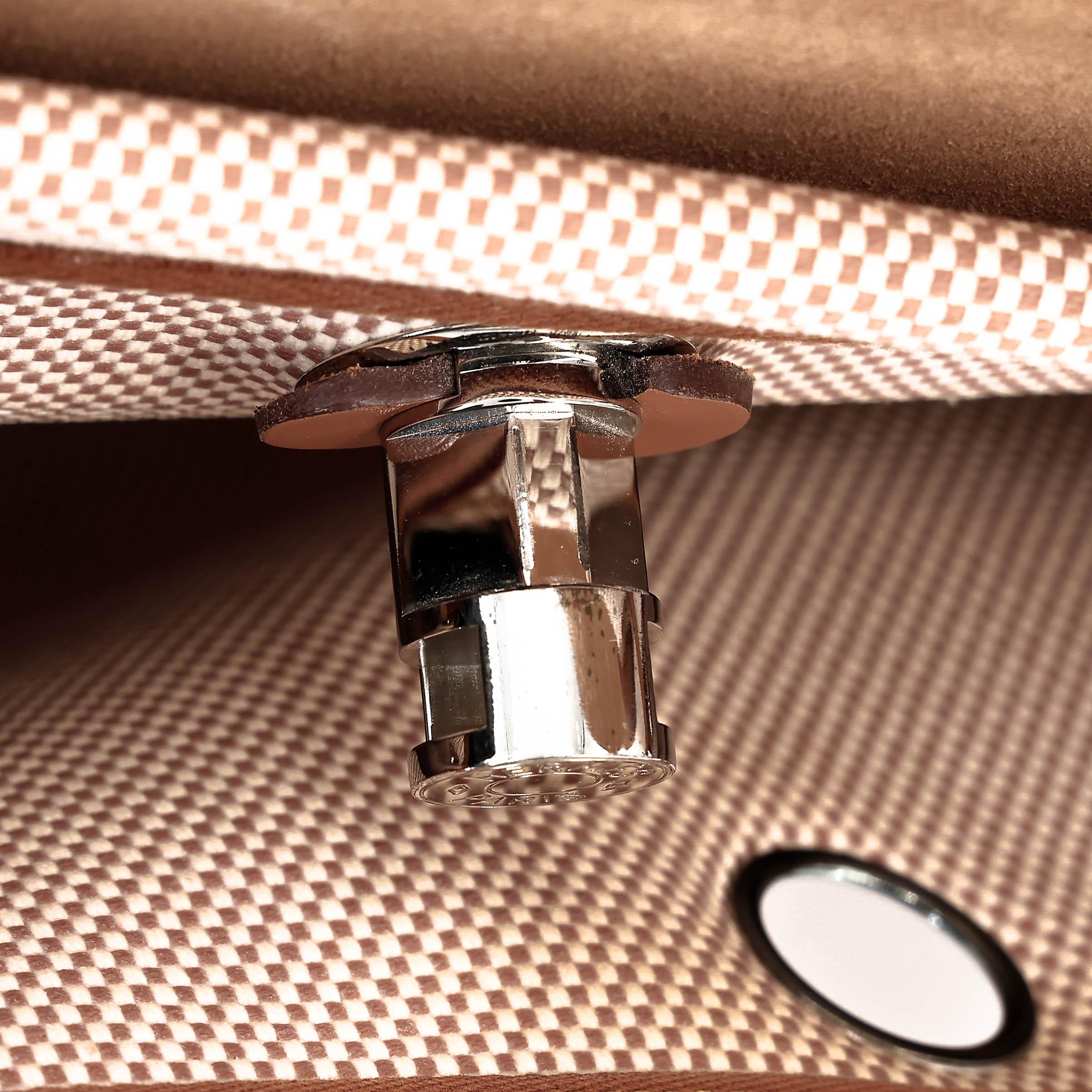 Very Good ( Rank A) HERMÈS Herbag Zip 31 PM Natural Sable (21) Vache Hunter Toile H canvas Palladium hardware D (2019) - 30
