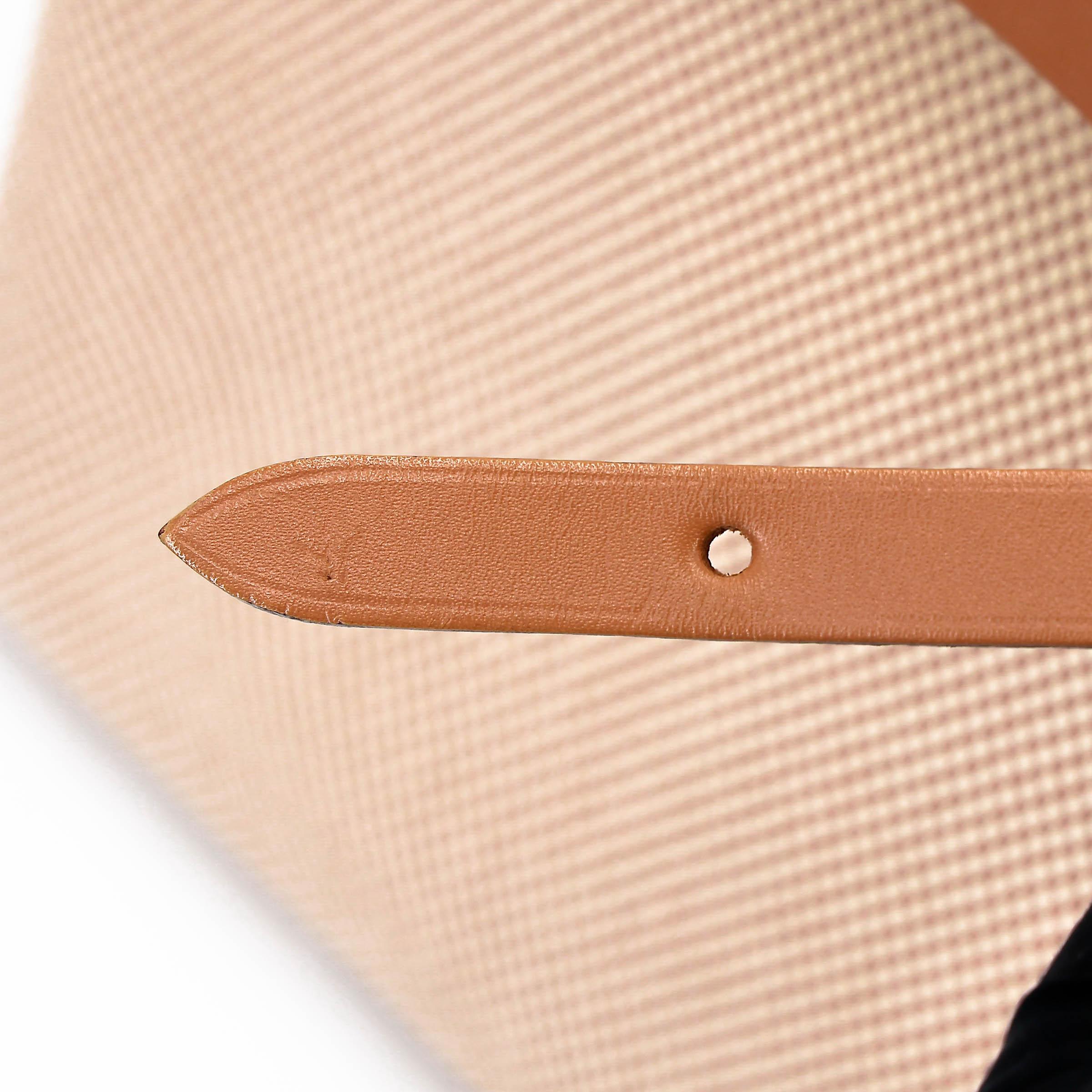 Very Good ( Rank A) HERMÈS Herbag Zip 31 PM Natural Sable (21) Vache Hunter Toile H canvas Palladium hardware D (2019) - 18