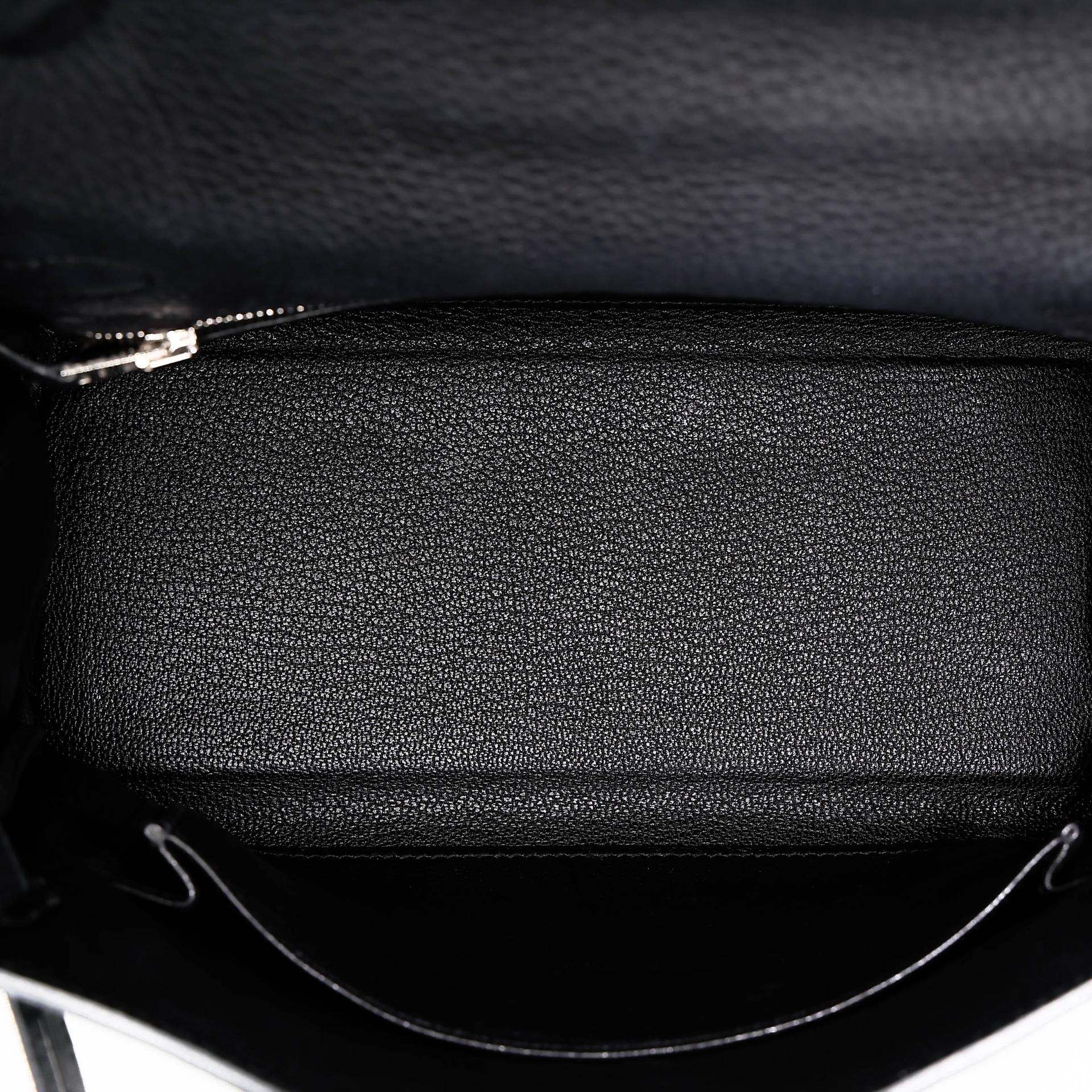 Very Good ( Rank A) HERMÈS Kelly 25 Navy (7U) Togo Palladium hardware Z (2021) - 22