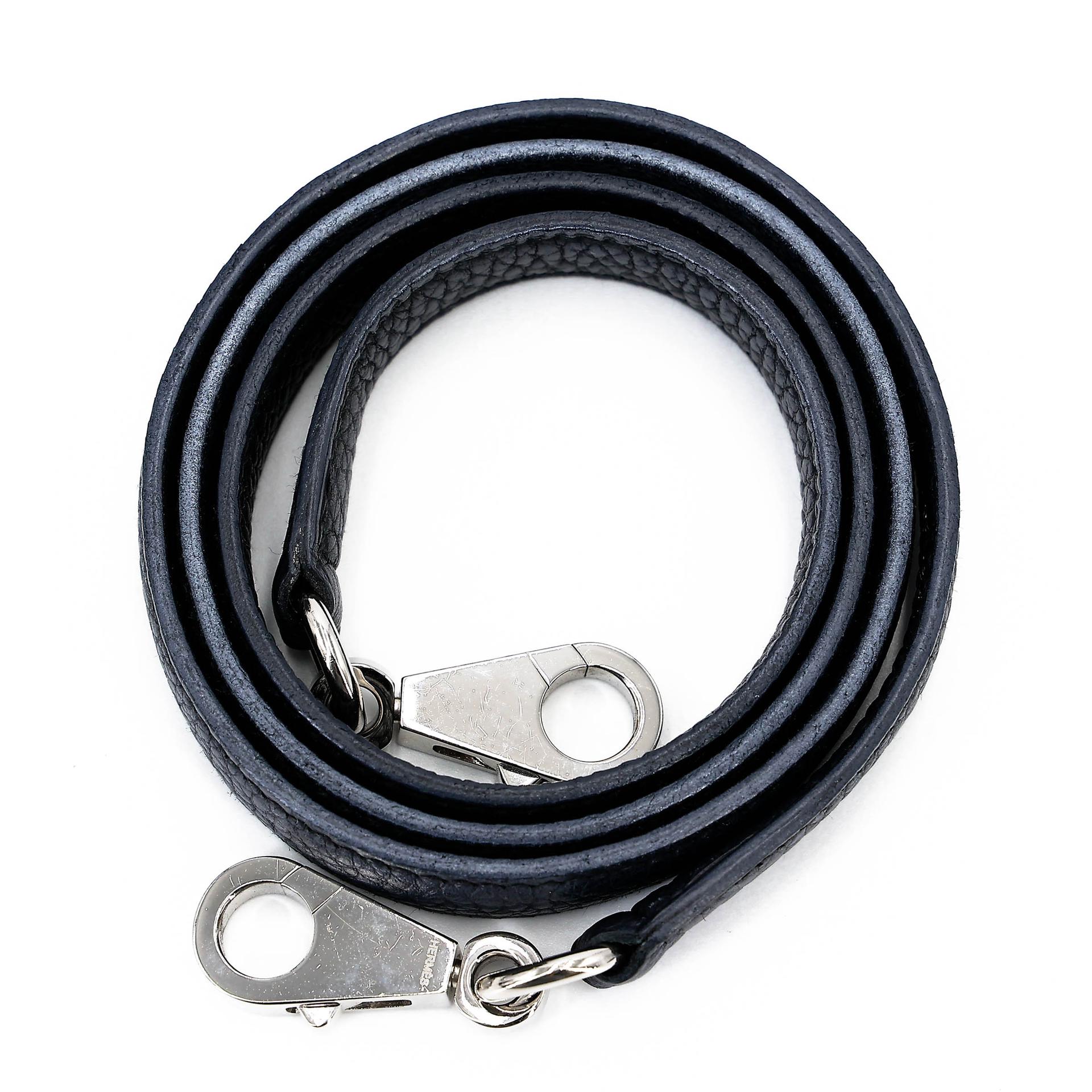 Very Good ( Rank A) HERMÈS Kelly 25 Navy (7U) Togo Palladium hardware Z (2021) - 23