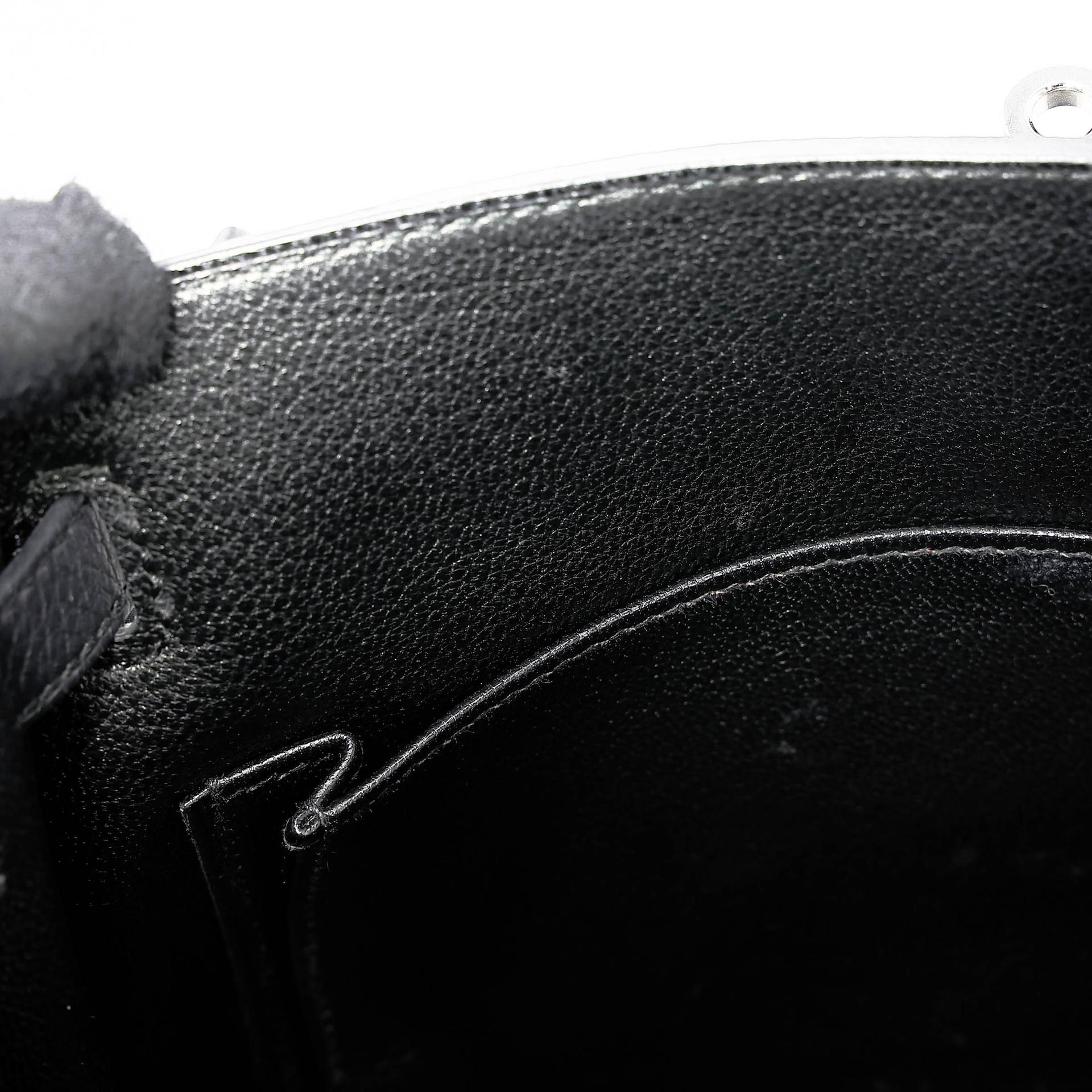 Very Good ( Rank A) HERMÈS Kelly 25 Navy (7U) Togo Palladium hardware Z (2021) - 18