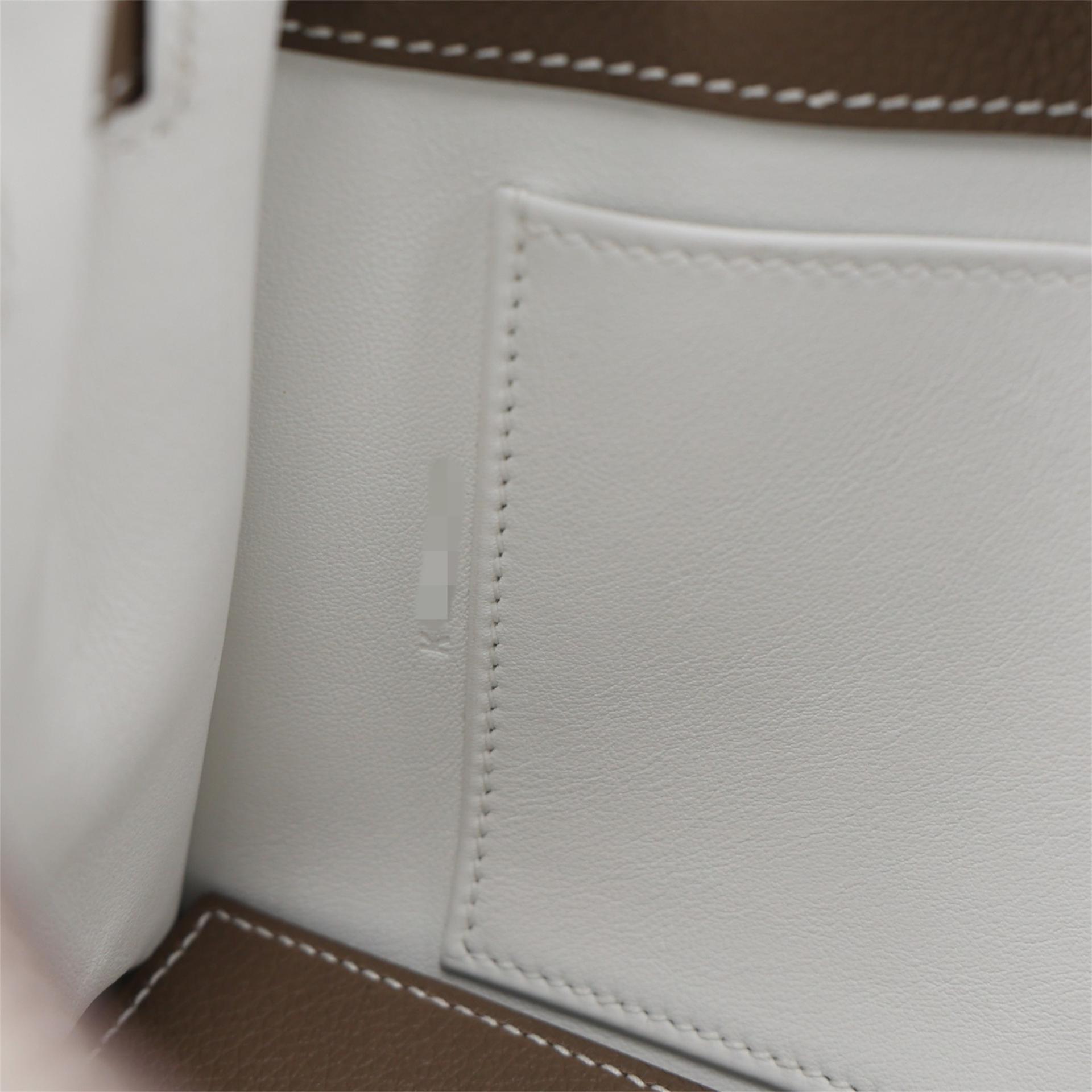 Brand New ( Rank N ) HERMÈS Kelly Danse Verso Etoupe (18) Evercolor Palladium hardware K (2025) - 14