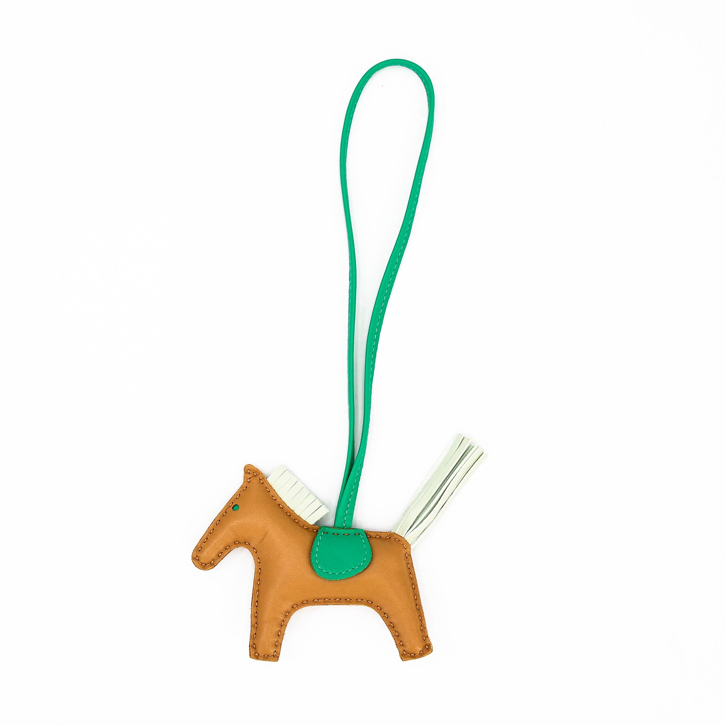Unused ( Rank NS ) HERMÈS Rodeo PM Sesame (2S) Vert Fizz (0S) Menthe (6W) Agneau B (2023) - 1