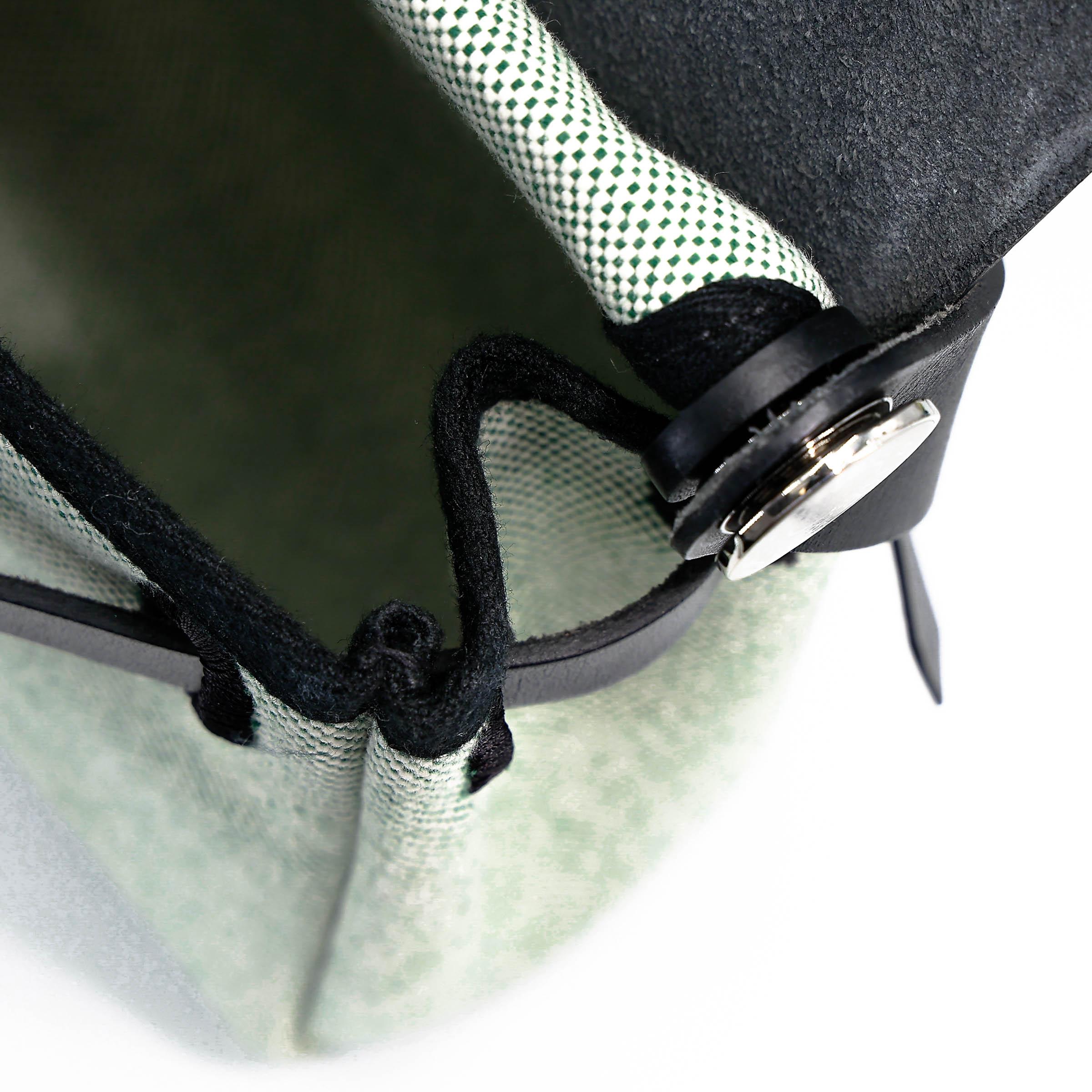 SA超美品 HERMÈS 爱马仕 Herbag Zip Mini 20 89 黑色 Noir (Black) 65 Vert Moyen 宝石绿 Vache Hunter皮 Toile H Viking帆布 银扣 K刻 2025年 - 24
