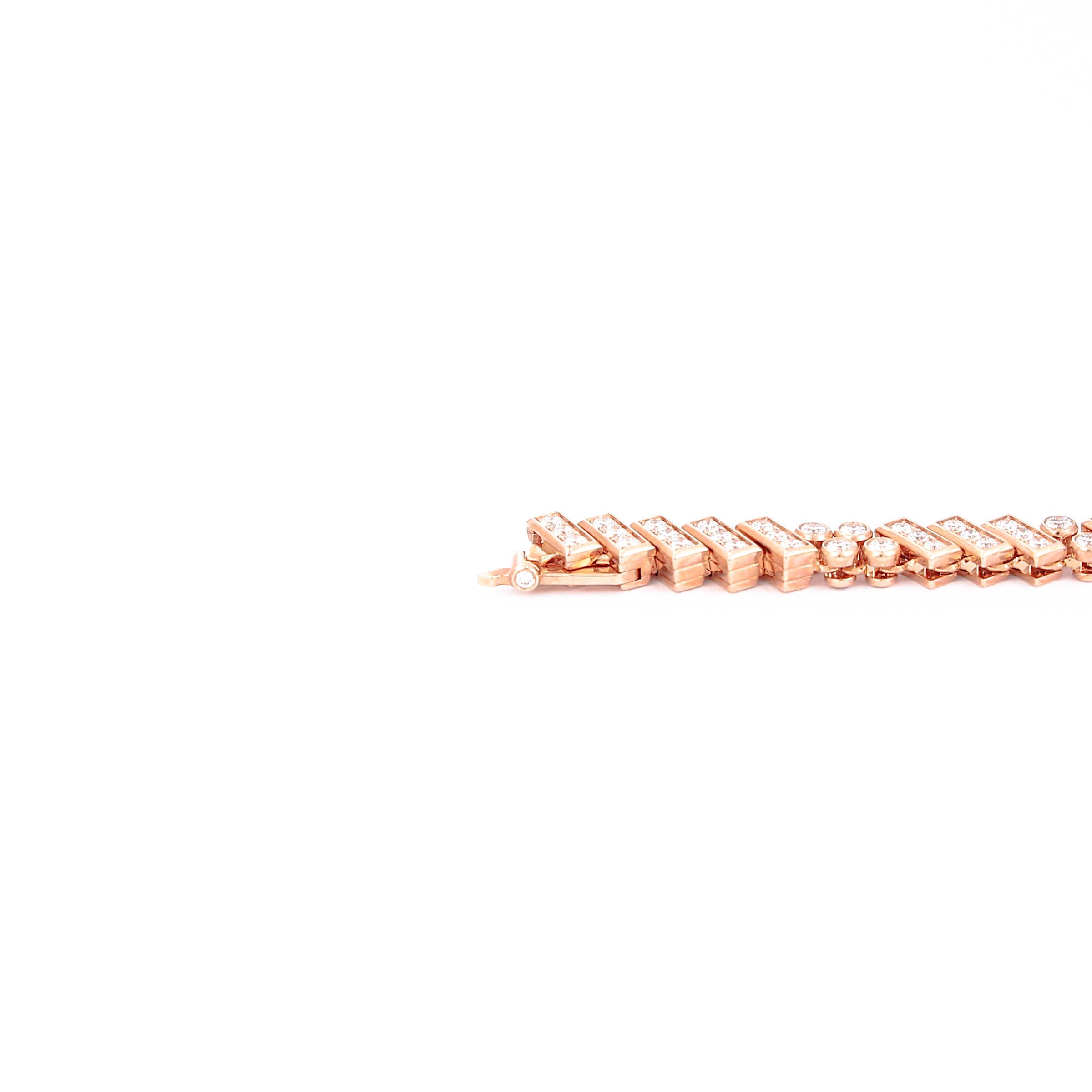 Brand New ( Rank N ) HERMÈS Faubourg Polka Ladies Watch Rose Gold Rose Gold Diamond - 13