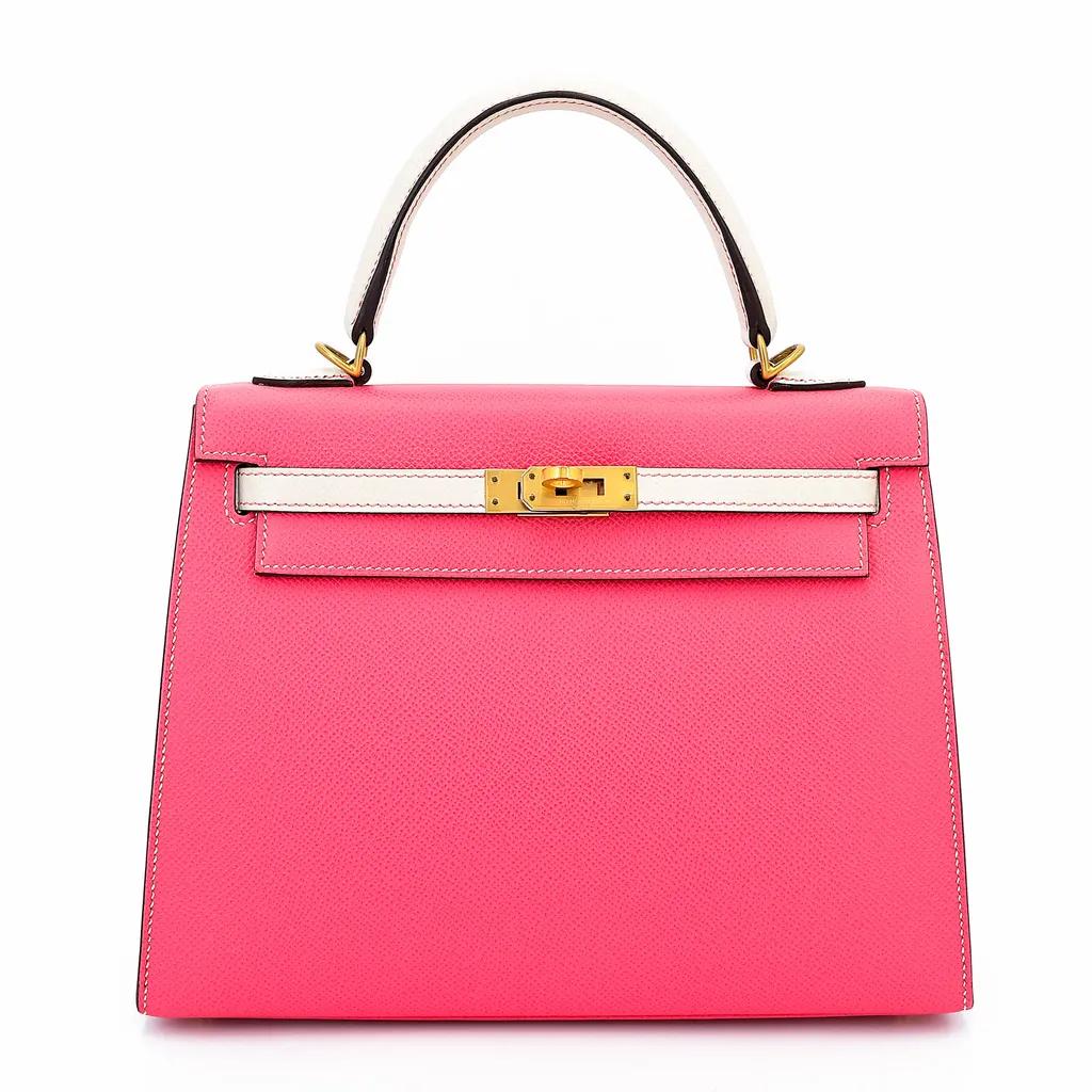 Kelly 25 HSS sellier Rose Azalee (8W) Nata (I2)