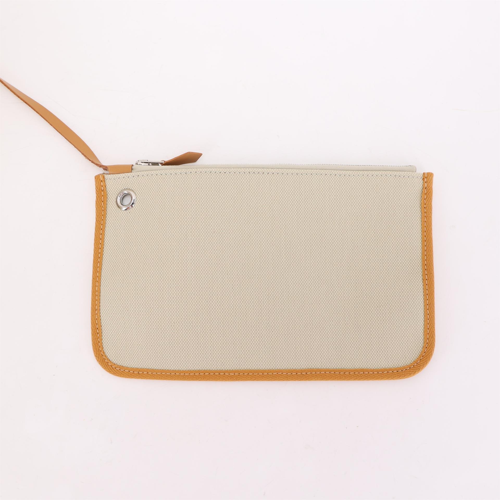 Unused ( Rank NS ) HERMÈS Herbag Zip 31 PM Natural Sable (21) Vache Hunter Toile H canvas Palladium hardware U (2022) - 19