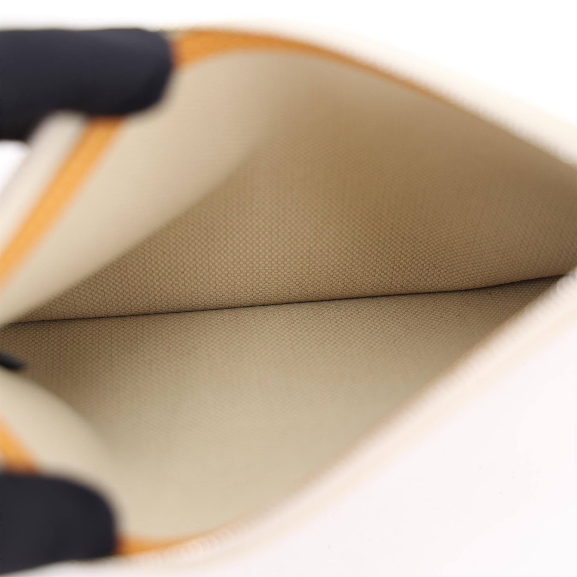 Unused ( Rank NS ) HERMÈS Herbag Zip 31 PM Natural Sable (21) Vache Hunter Toile H canvas Palladium hardware U (2022) - 26