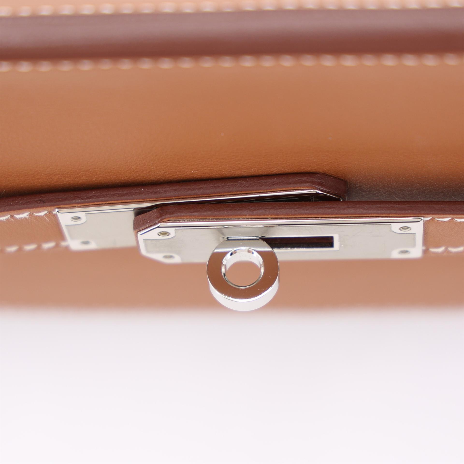 Unused ( Rank NS ) HERMÈS Jypsiere Mini Gold (37) Swift Palladium hardware W (2024) - 9