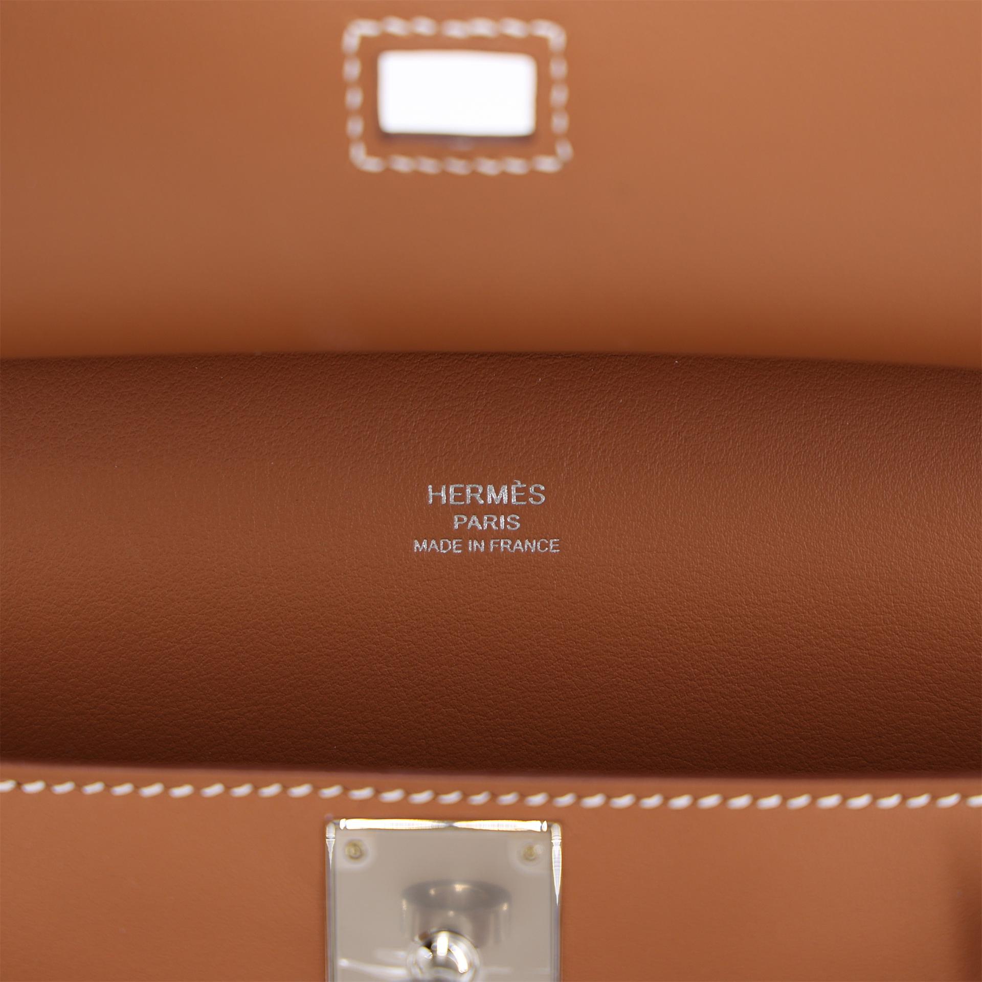 Unused ( Rank NS ) HERMÈS Jypsiere Mini Gold (37) Swift Palladium hardware W (2024) - 11
