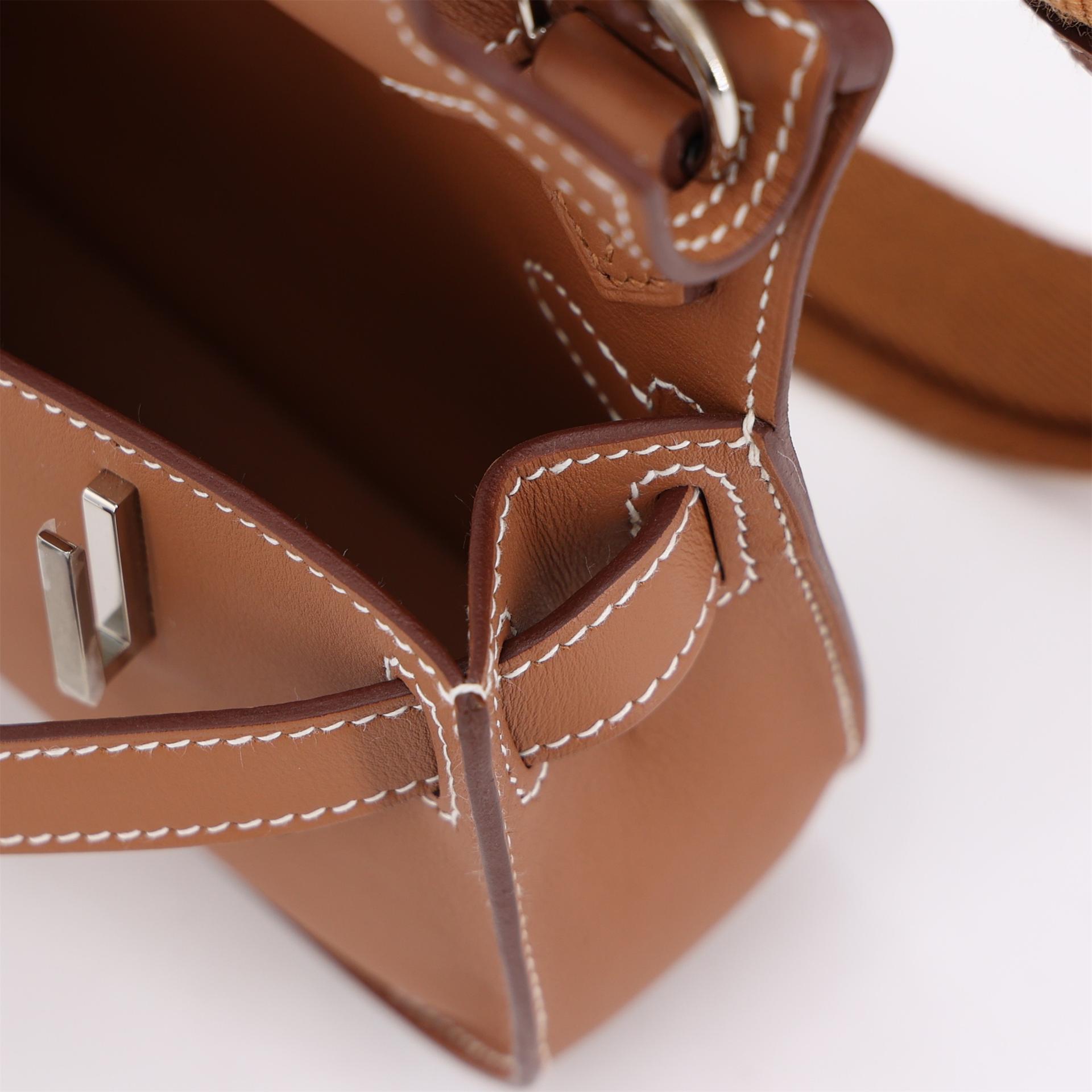 Unused ( Rank NS ) HERMÈS Jypsiere Mini Gold (37) Swift Palladium hardware W (2024) - 14