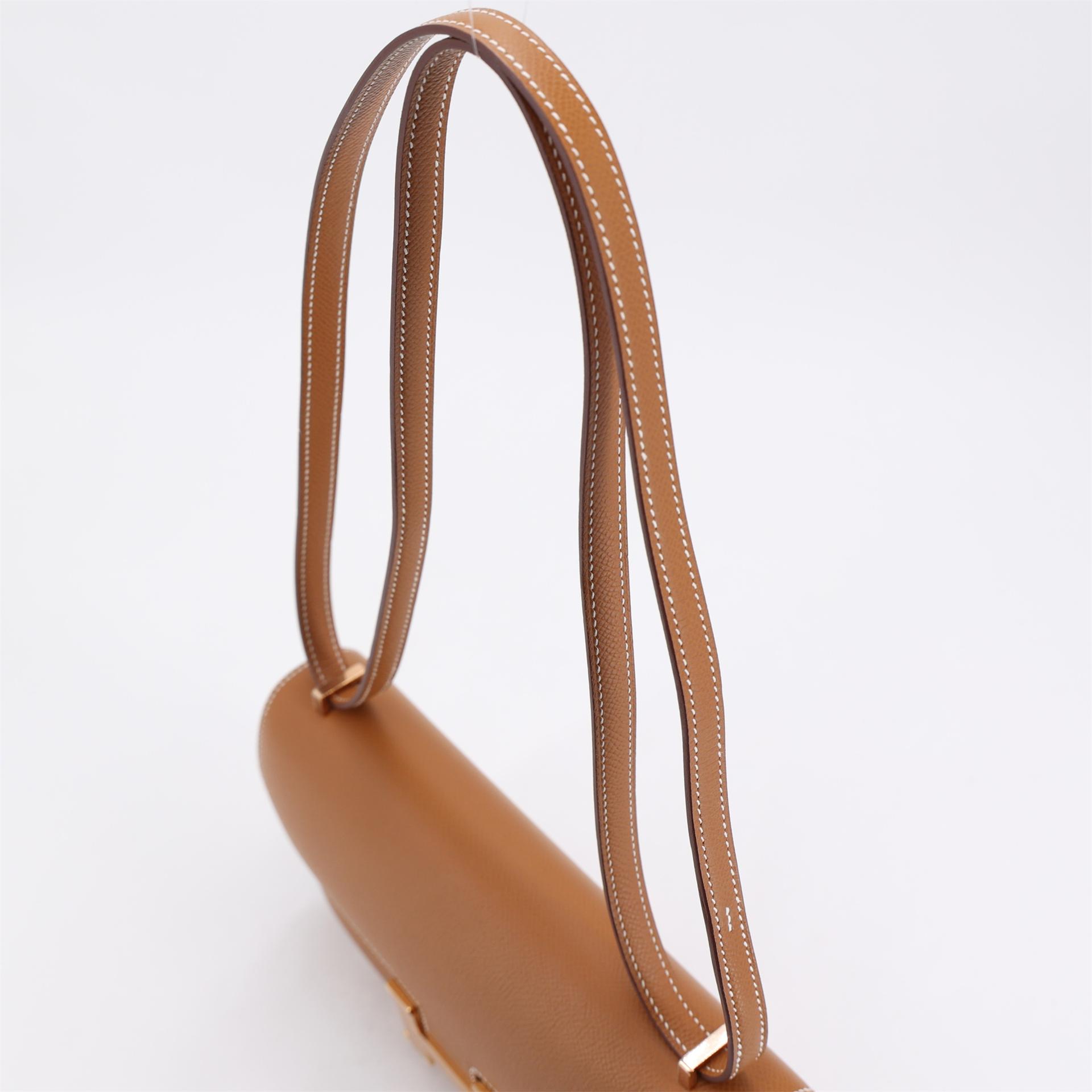 Excellent ( Rank SA ) HERMÈS Constance Elan Gold (37) Epsom Rose Gold hardware K (2025) - 3