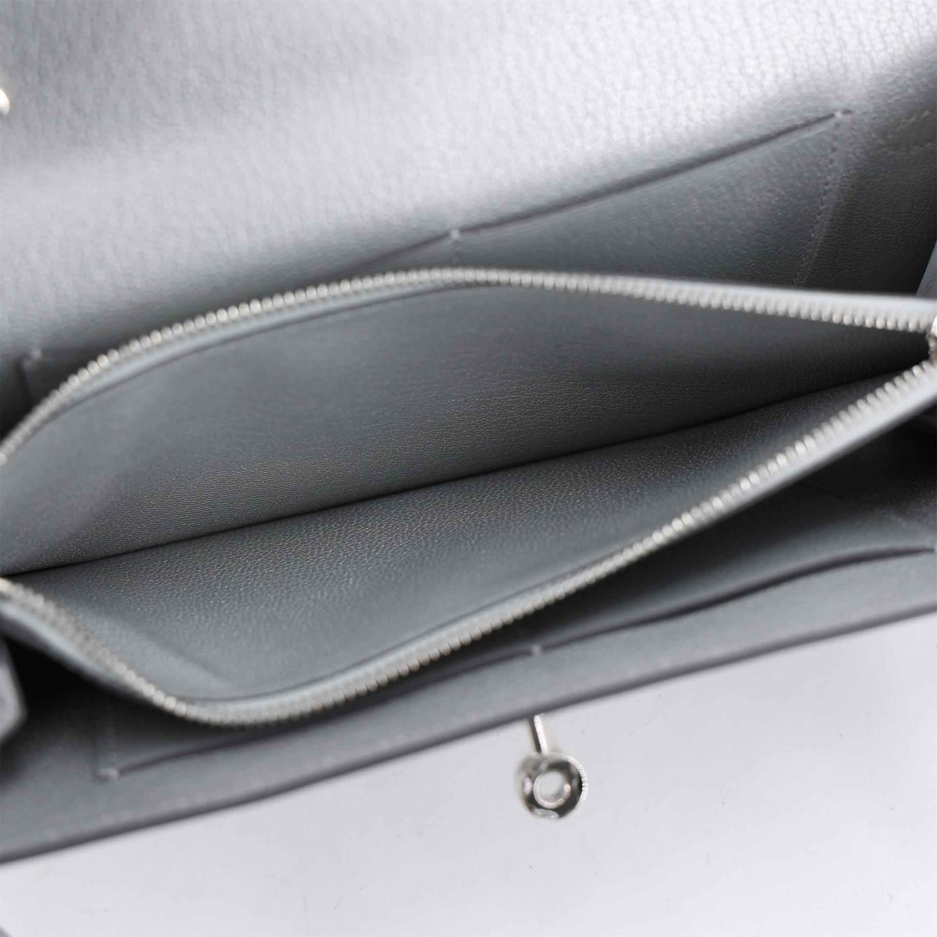 Brand New ( Rank N ) HERMÈS Kelly To Go Wallet Argent (05) Chamkilight Chevre Palladium hardware K (2025) - 12