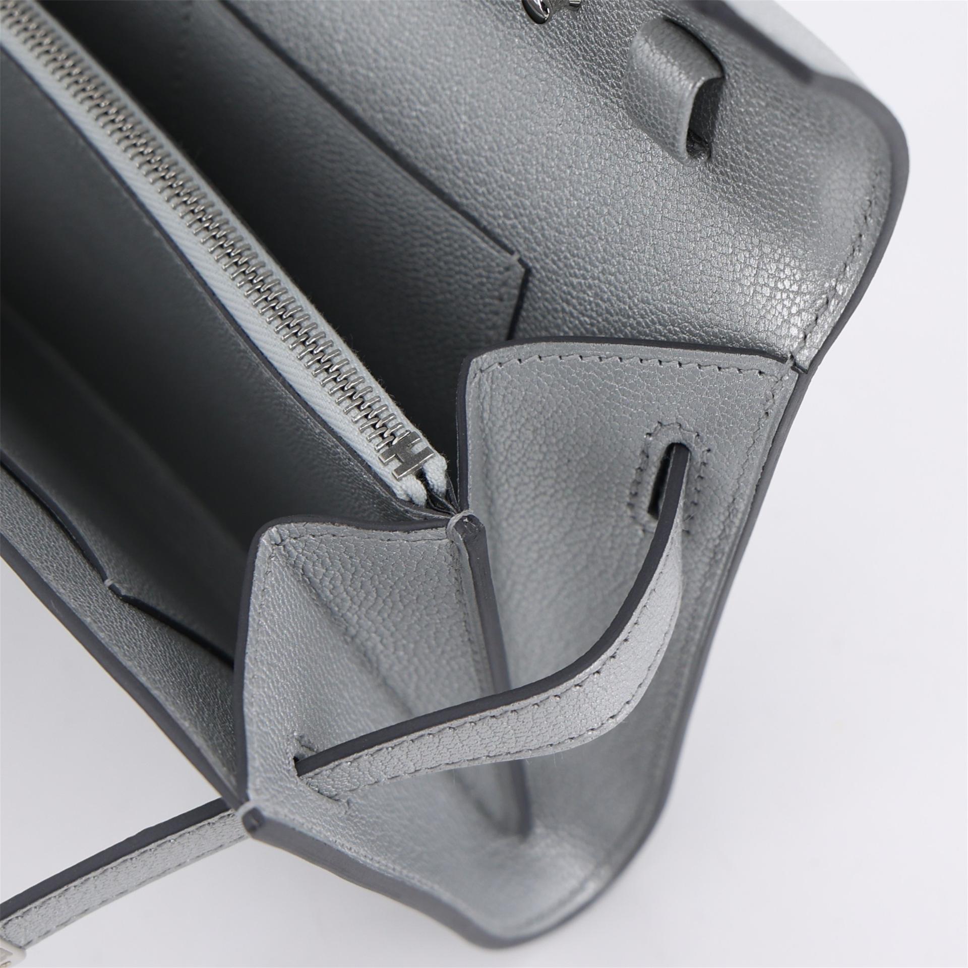 Brand New ( Rank N ) HERMÈS Kelly To Go Wallet Argent (05) Chamkilight Chevre Palladium hardware K (2025) - 15