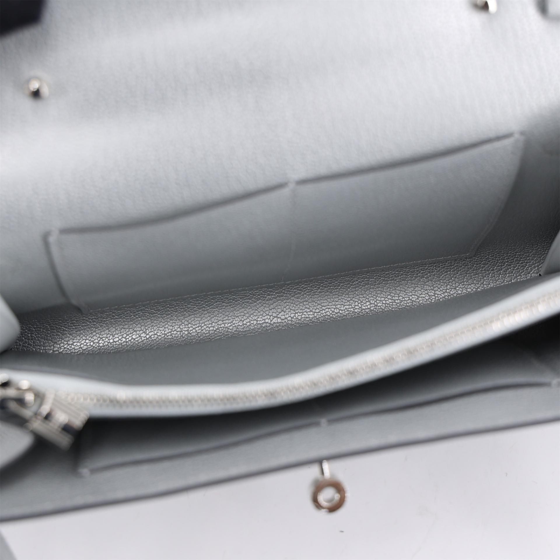 Brand New ( Rank N ) HERMÈS Kelly To Go Wallet Argent (05) Chamkilight Chevre Palladium hardware K (2025) - 11
