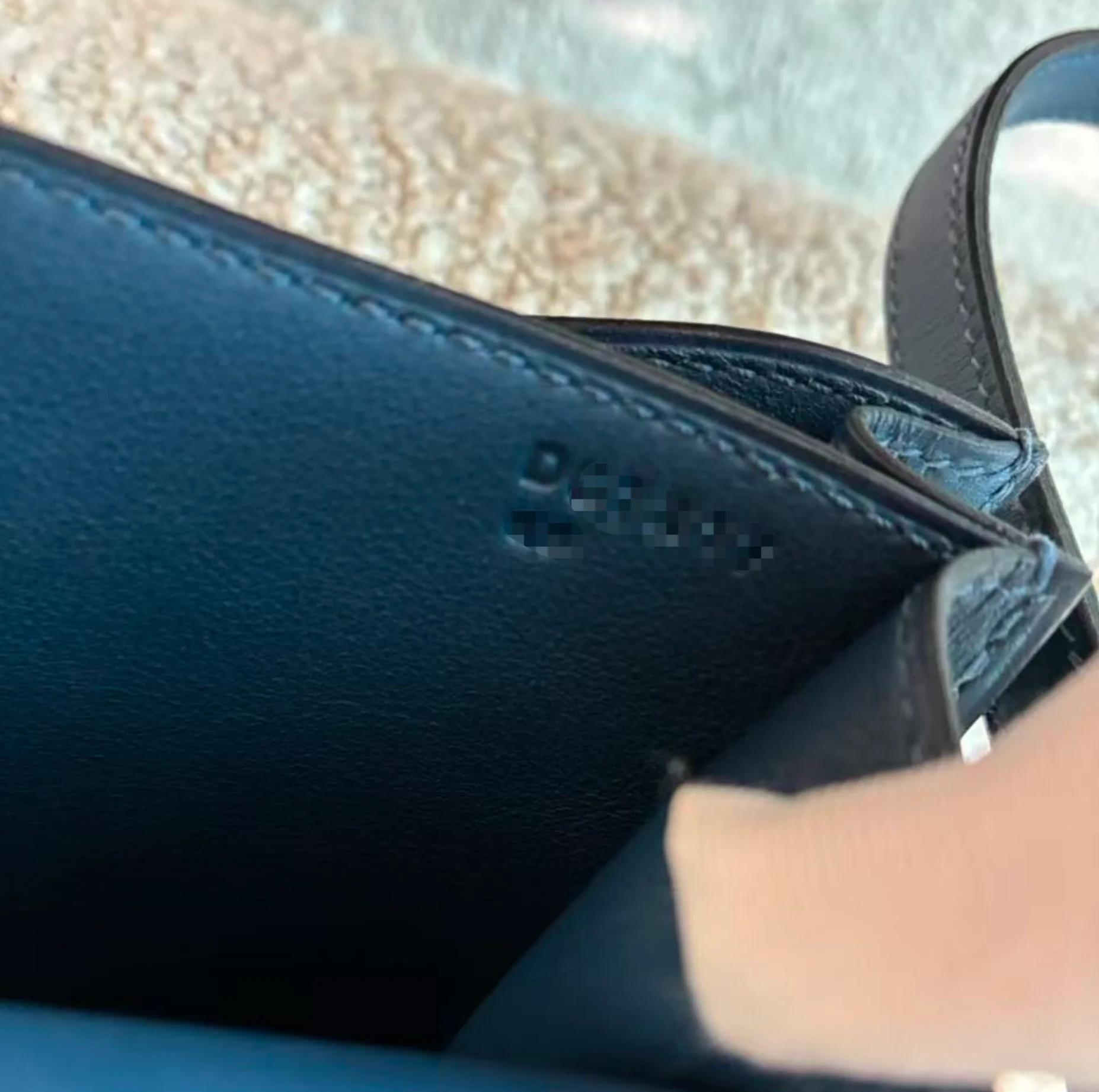Very Good ( Rank A) HERMÈS Constance Mini Bleu Izmir (7W) Swift Palladium hardware D (2019) - 17