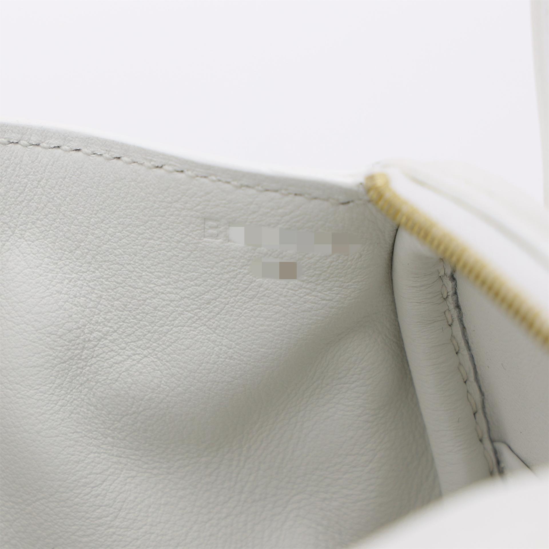 Unused ( Rank NS ) HERMÈS Mini Lindy New White (0U) Clemence Gold hardware B (2023) - 12