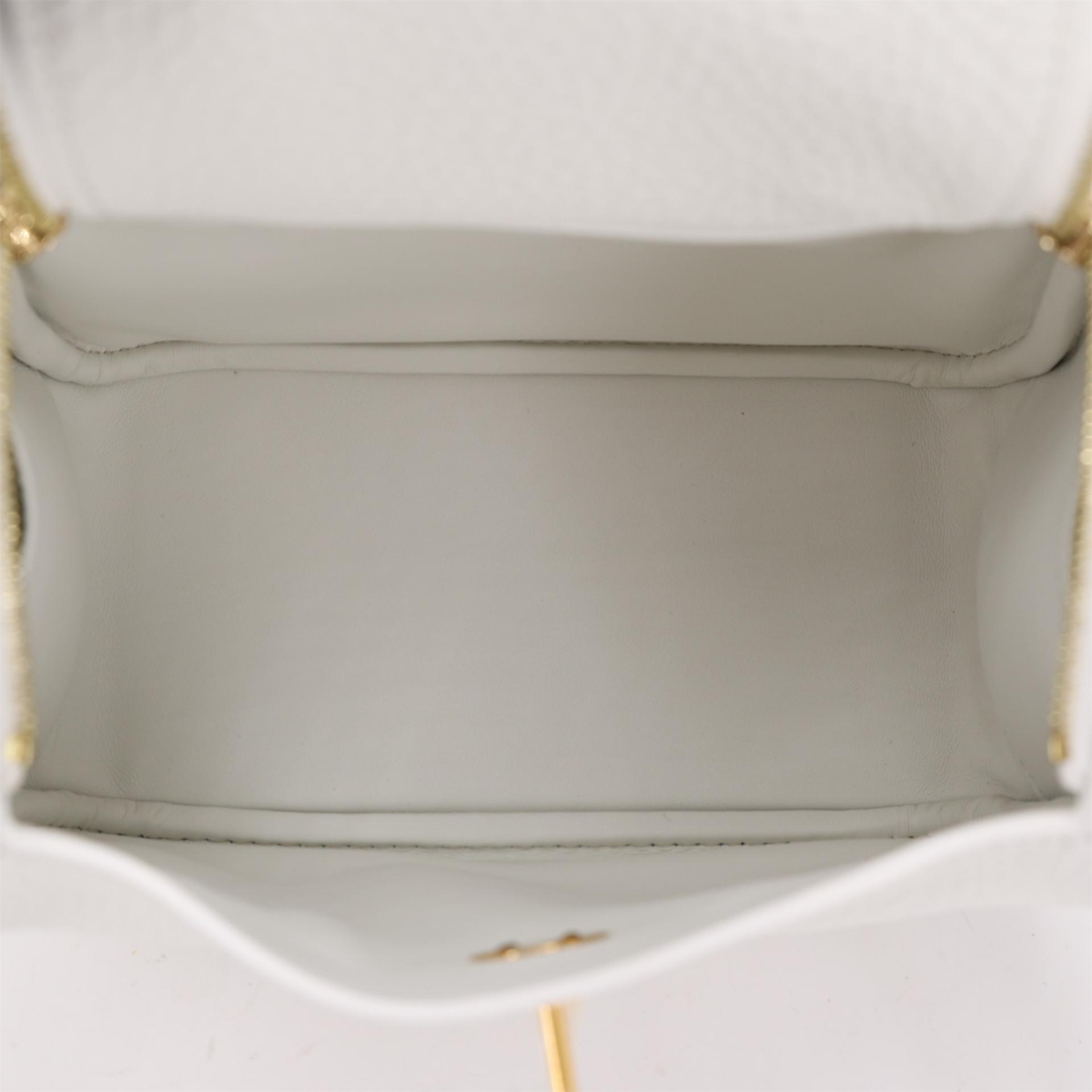 Unused ( Rank NS ) HERMÈS Mini Lindy New White (0U) Clemence Gold hardware B (2023) - 11