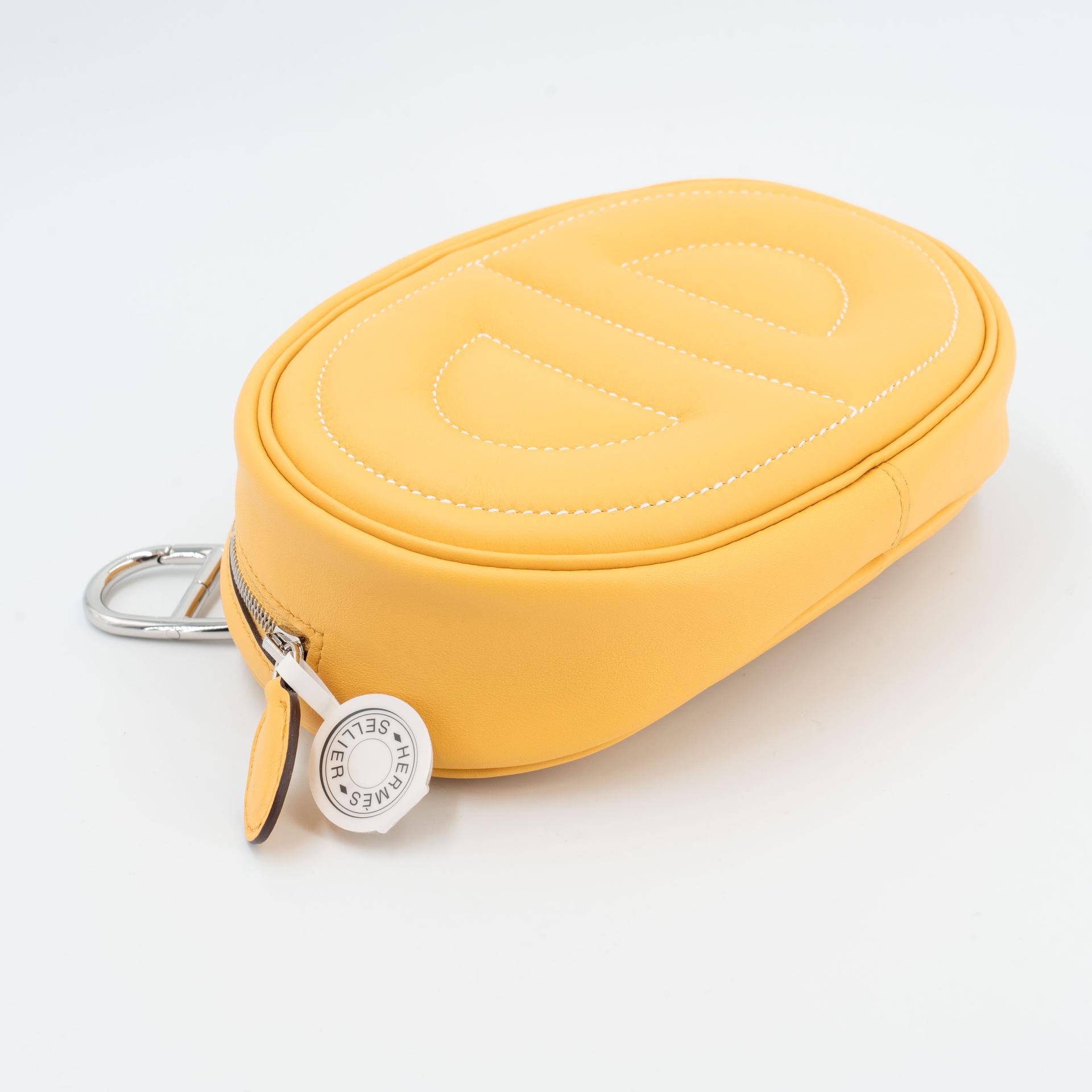 Unused ( Rank NS ) HERMÈS In-The-Loop belt bag Sun (B4) Monsieur Palladium hardware B (2023) - 3