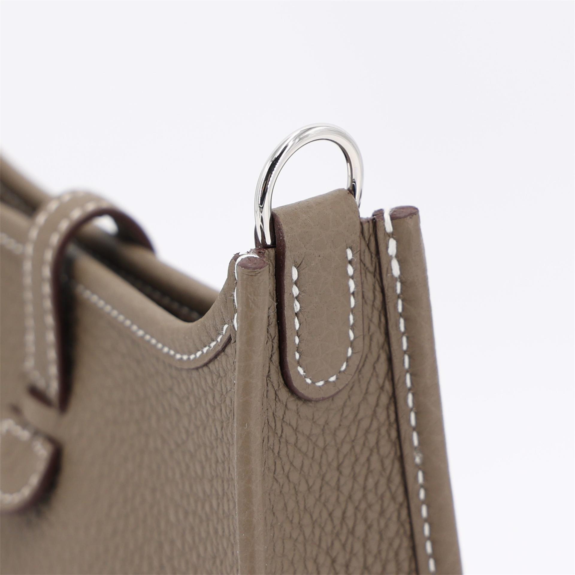 ランク N 新品 HERMÈS エルメス エブリンTPM バンドリエール112cm エトゥープ (18) トリヨン シルバー金具 K刻印 (2025) - 8