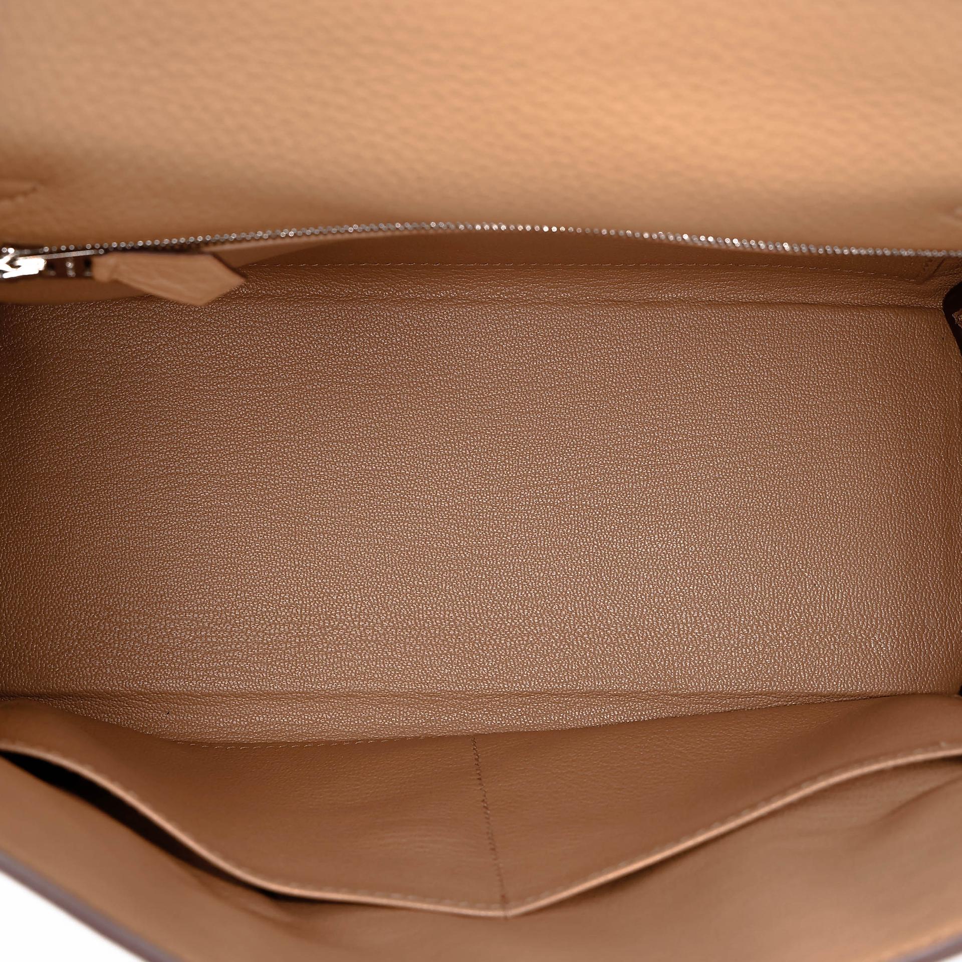 Brand New ( Rank N ) HERMÈS Kelly 28 Biscuit (4B) Clemence Palladium hardware K (2025) - 17