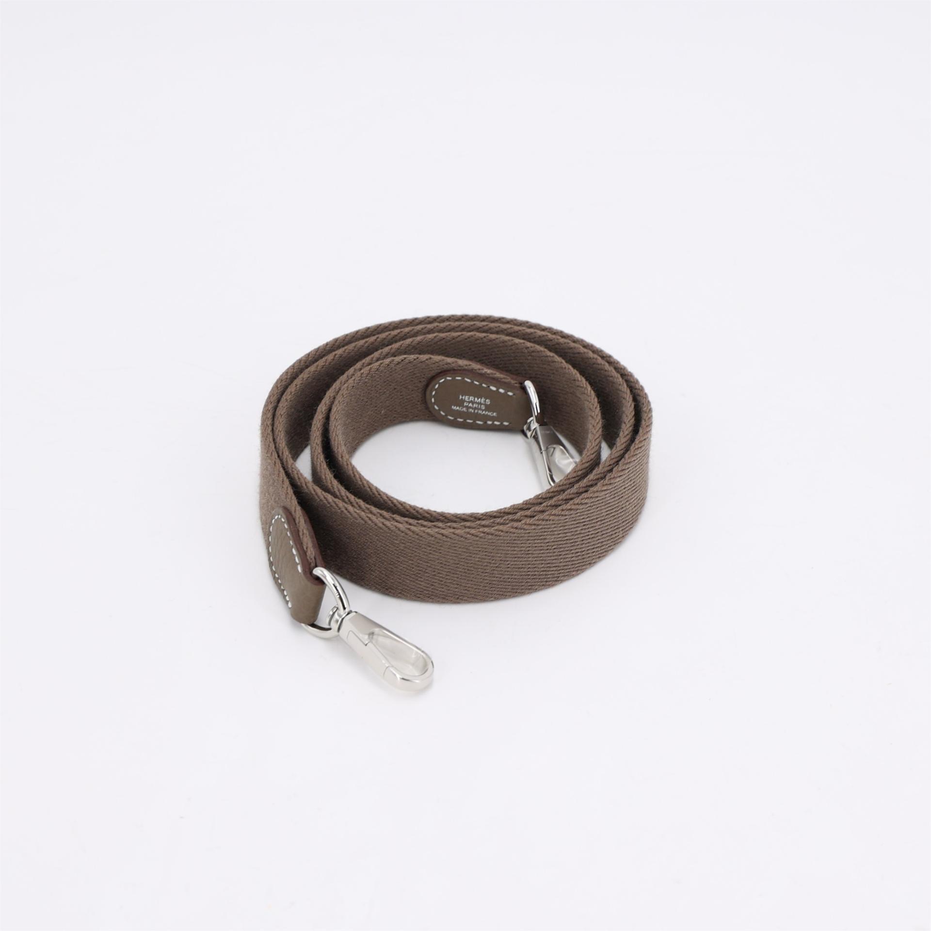 ランク N 新品 HERMÈS エルメス エブリンTPM バンドリエール112cm エトゥープ (18) トリヨン シルバー金具 K刻印 (2025) - 12