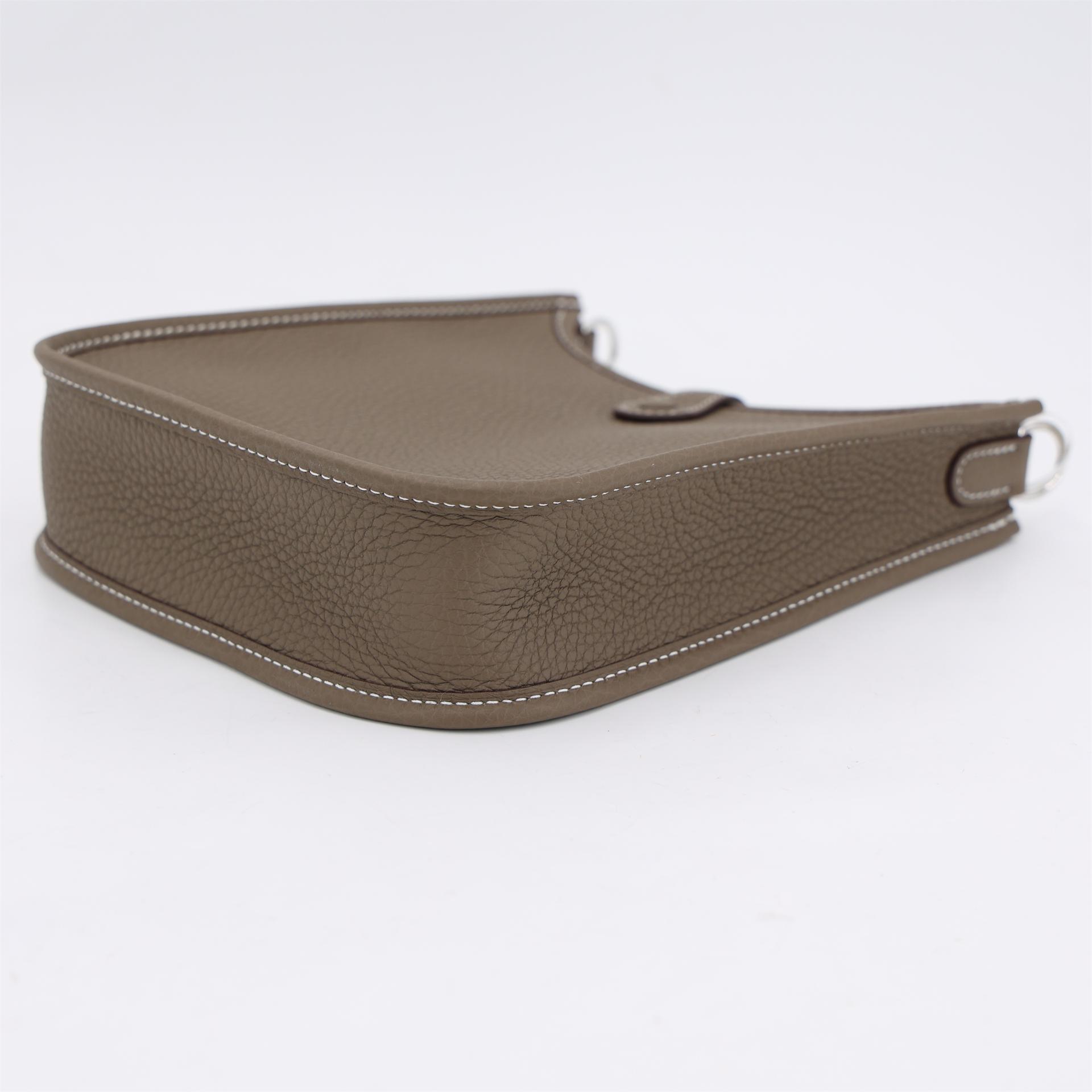 ランク N 新品 HERMÈS エルメス エブリンTPM バンドリエール112cm エトゥープ (18) トリヨン シルバー金具 K刻印 (2025) - 6
